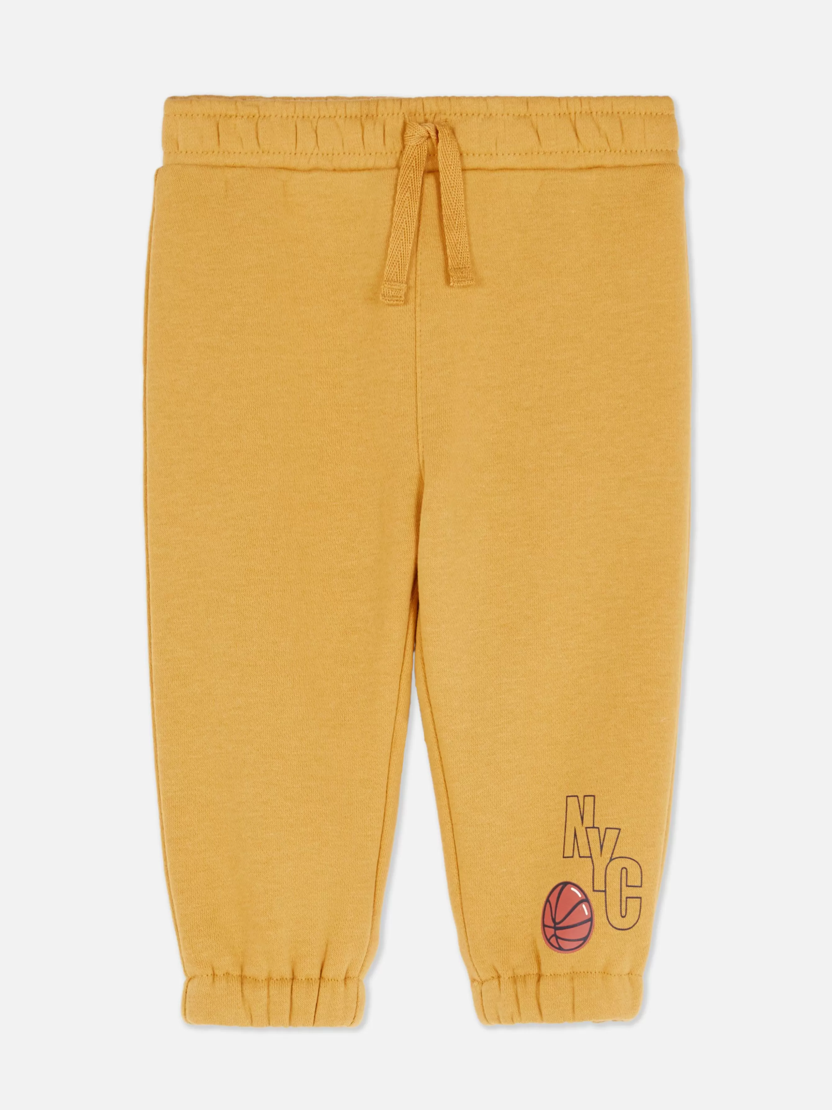 Cheap Primark Bas De Jogging à Revers Et Cordon De Serrage Jaune foncé