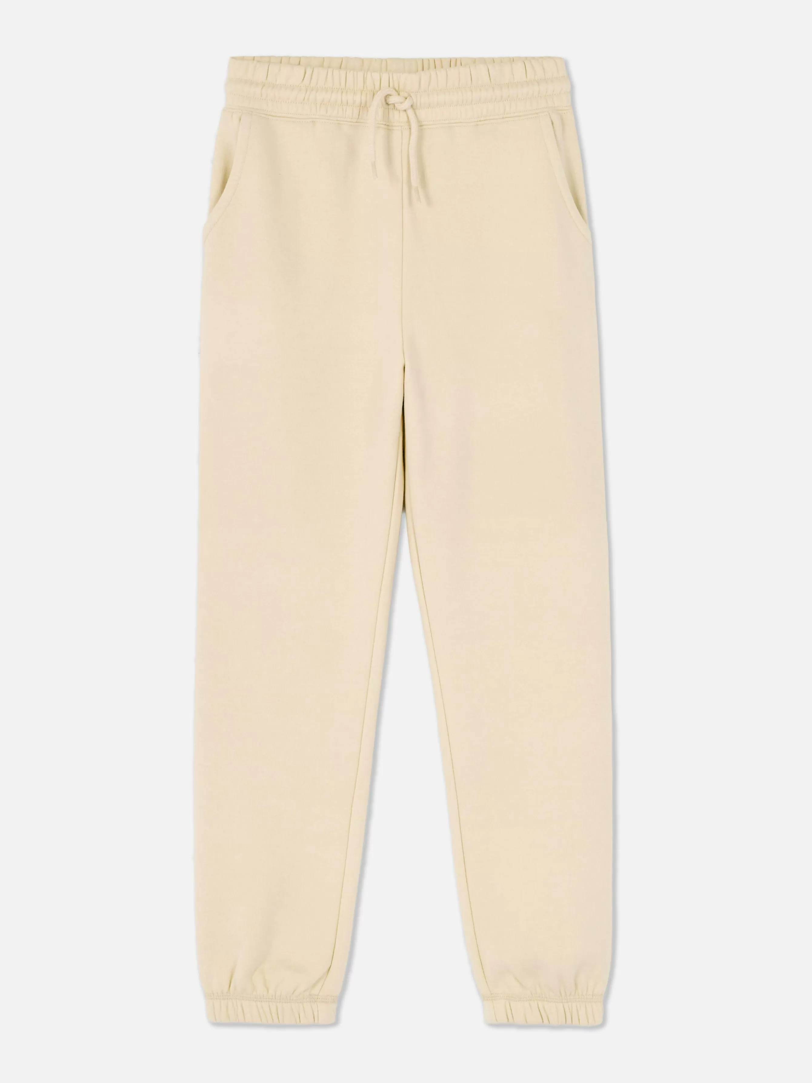 Best Sale Primark Bas De Jogging à Revers Et Cordon De Serrage Grège