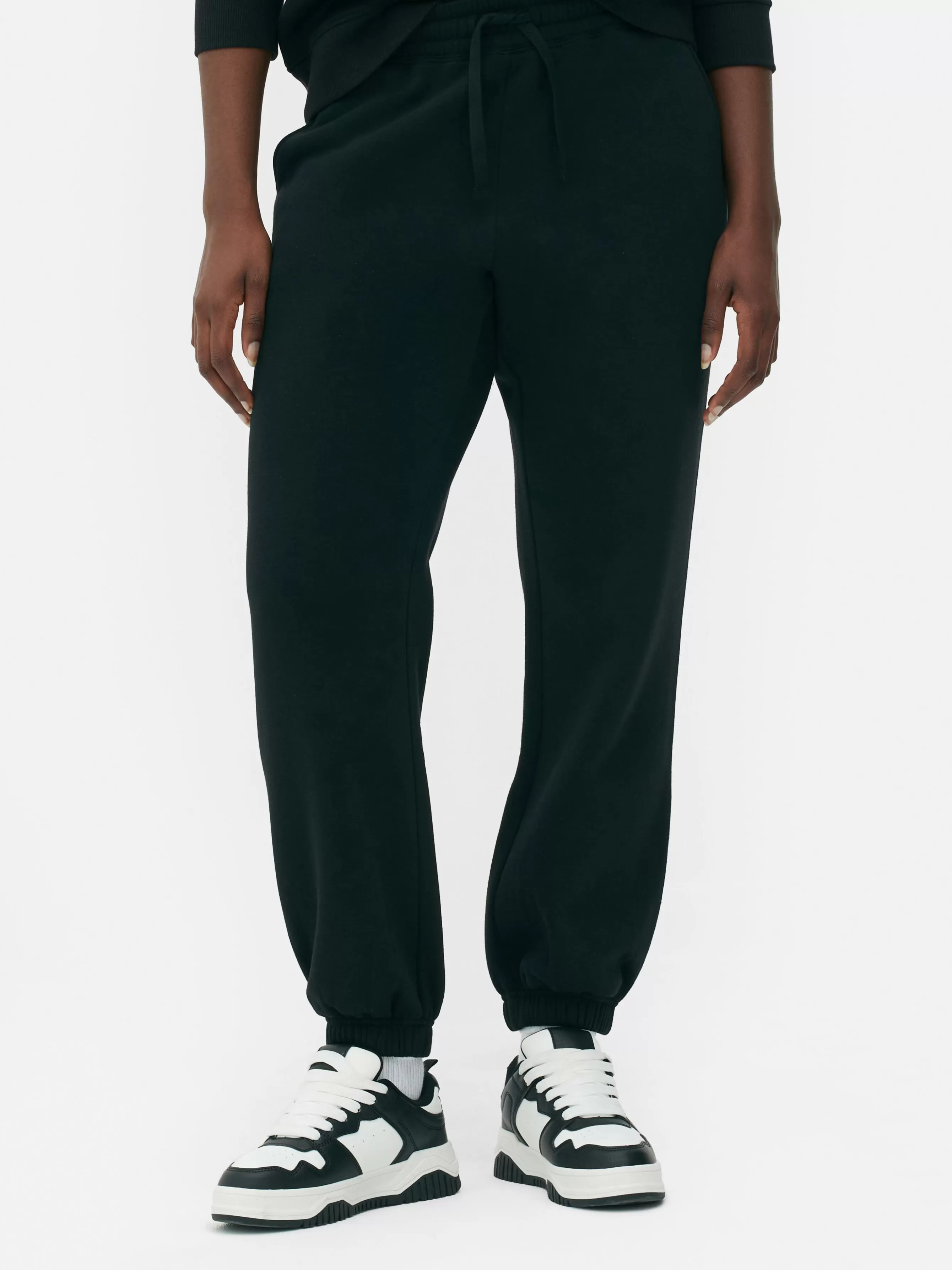 Clearance Primark Bas De Jogging à Revers Et Cordon De Serrage Noir