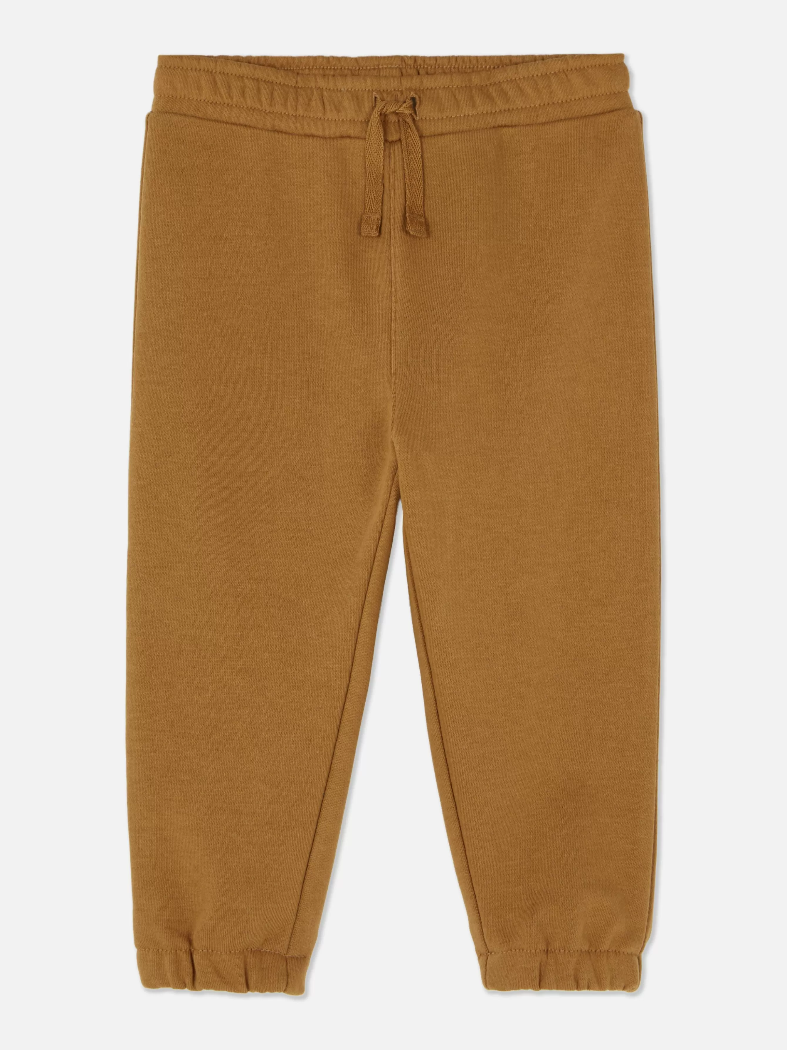 Shop Primark Bas De Jogging à Revers Et Cordon De Serrage Jaune moutarde