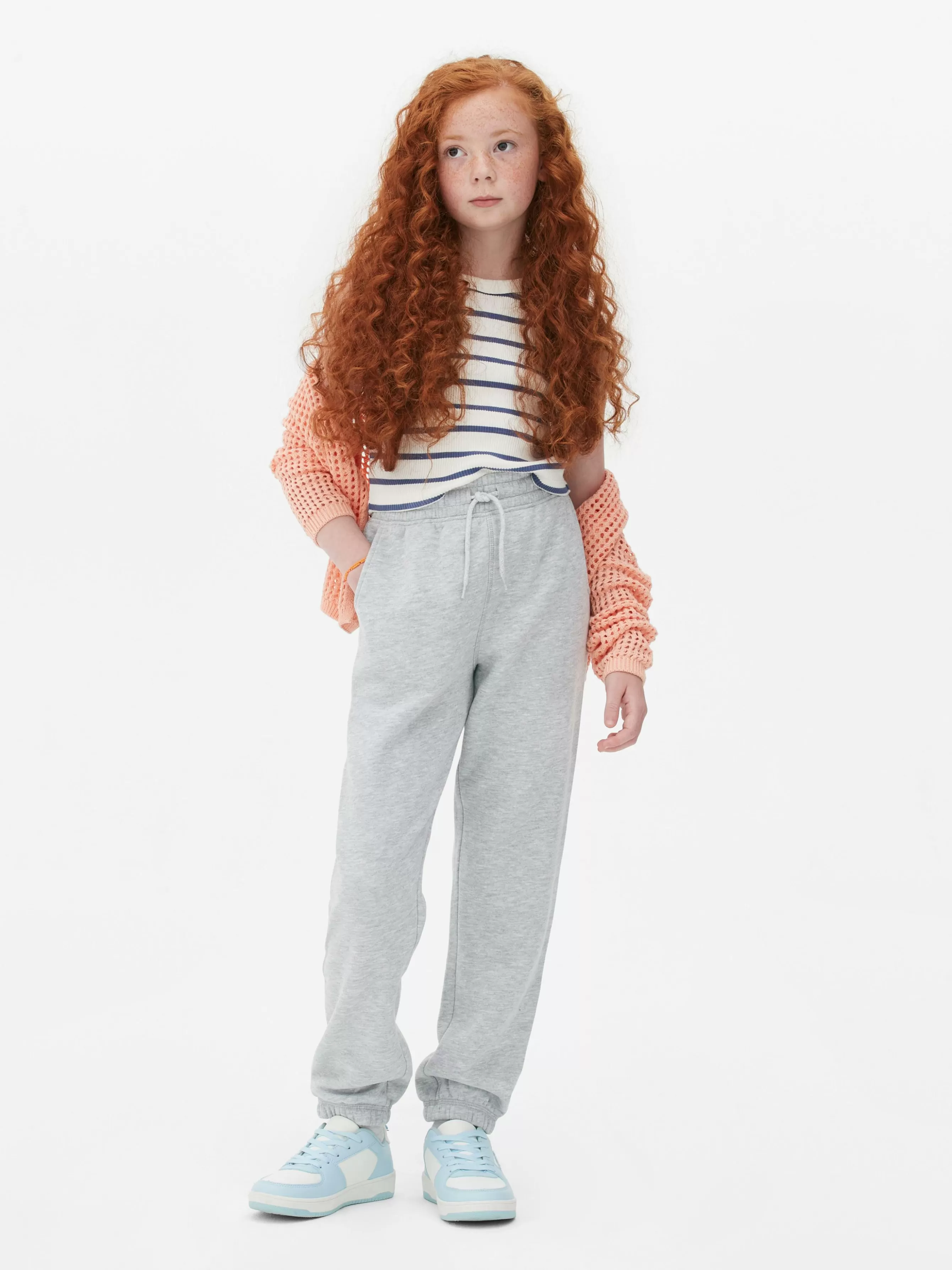 Cheap Primark Bas De Jogging à Revers Et Cordon De Serrage Ado Gris