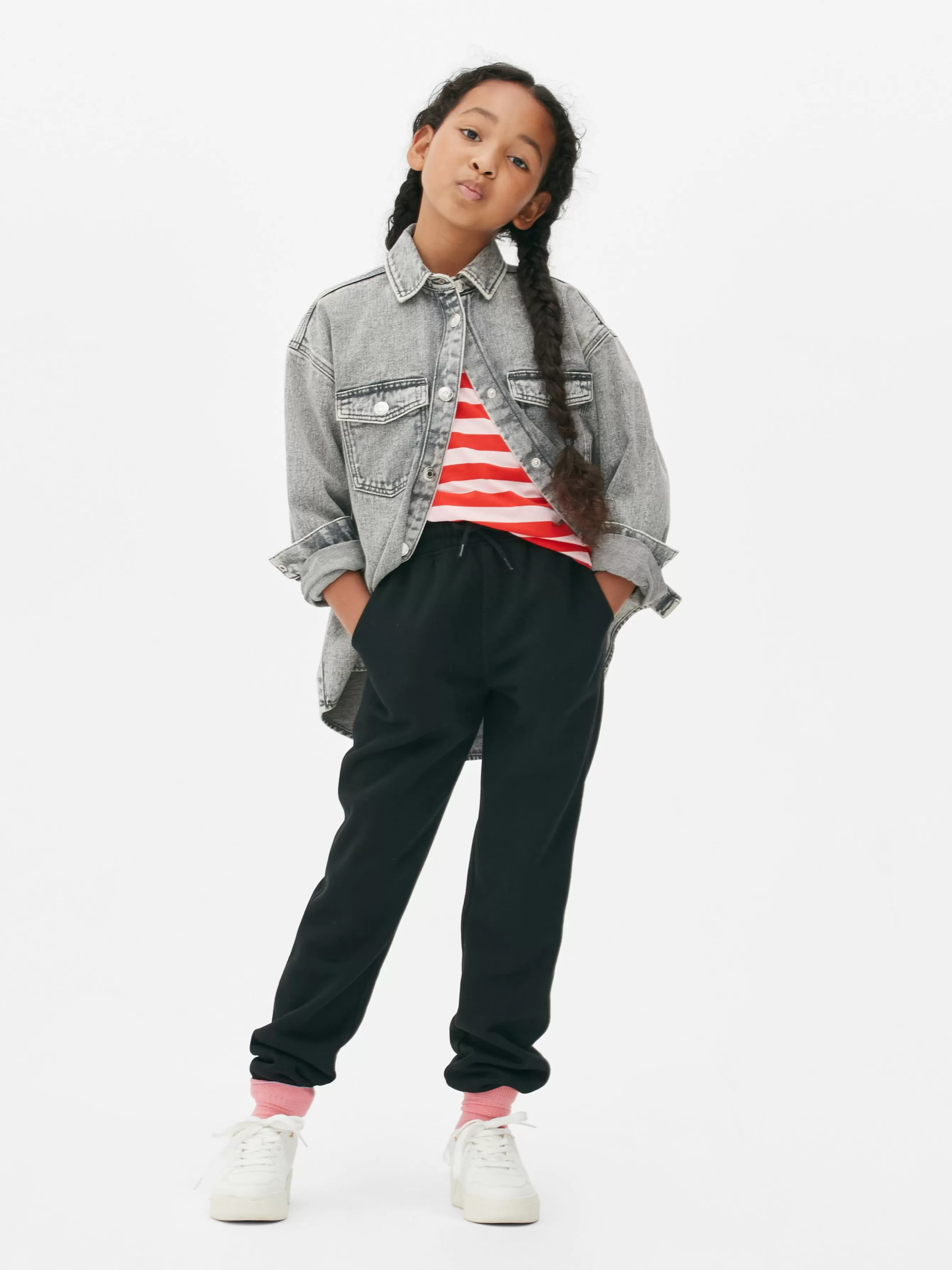 Sale Primark Bas De Jogging à Revers Et Cordon De Serrage Ado Noir