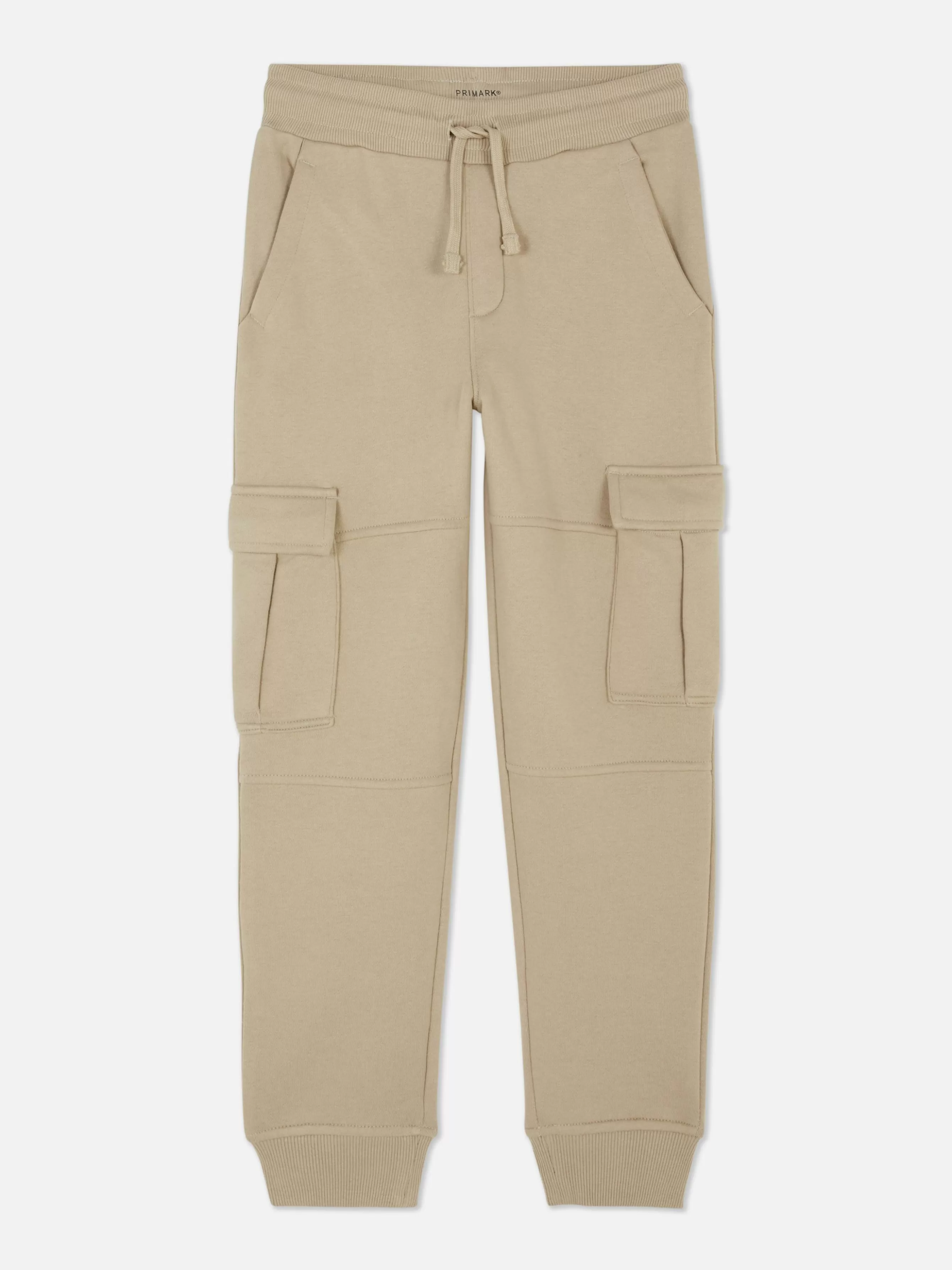 Shop Primark Bas De Jogging Cargo à Cordon De Serrage Grège