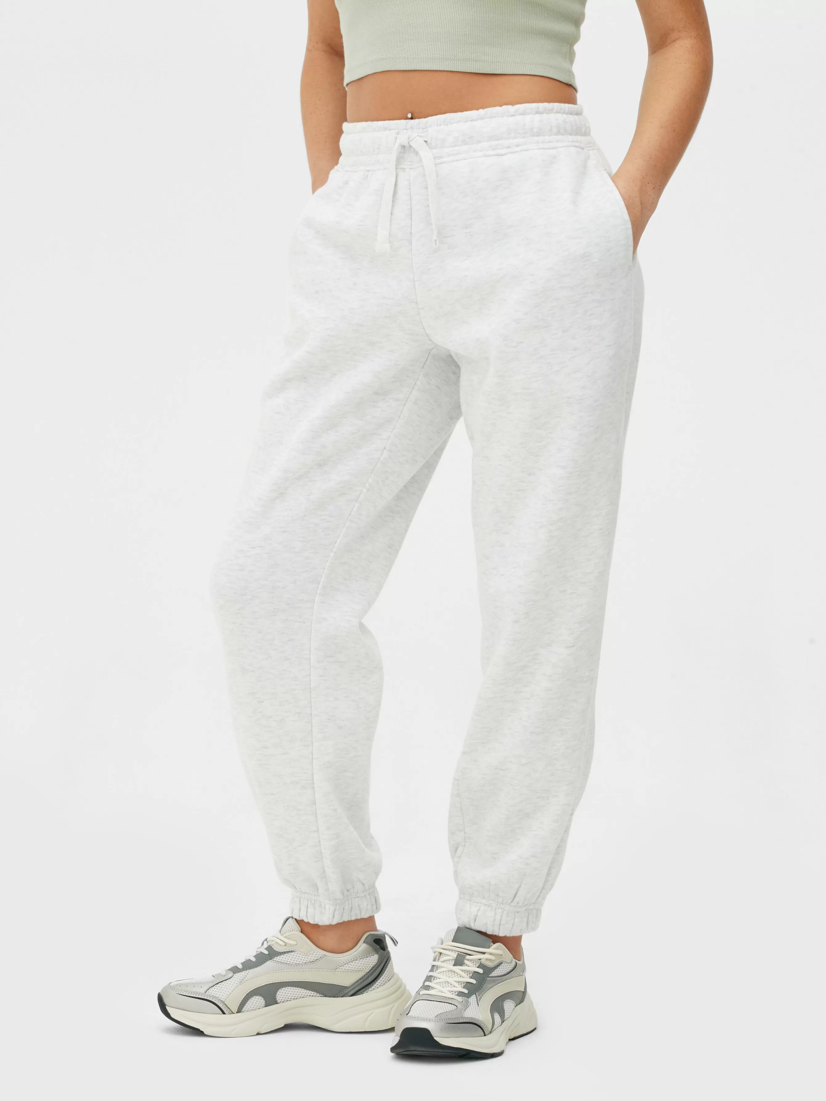 Store Primark Bas De Jogging Classique Avec Cordon De Serrage Gris chiné
