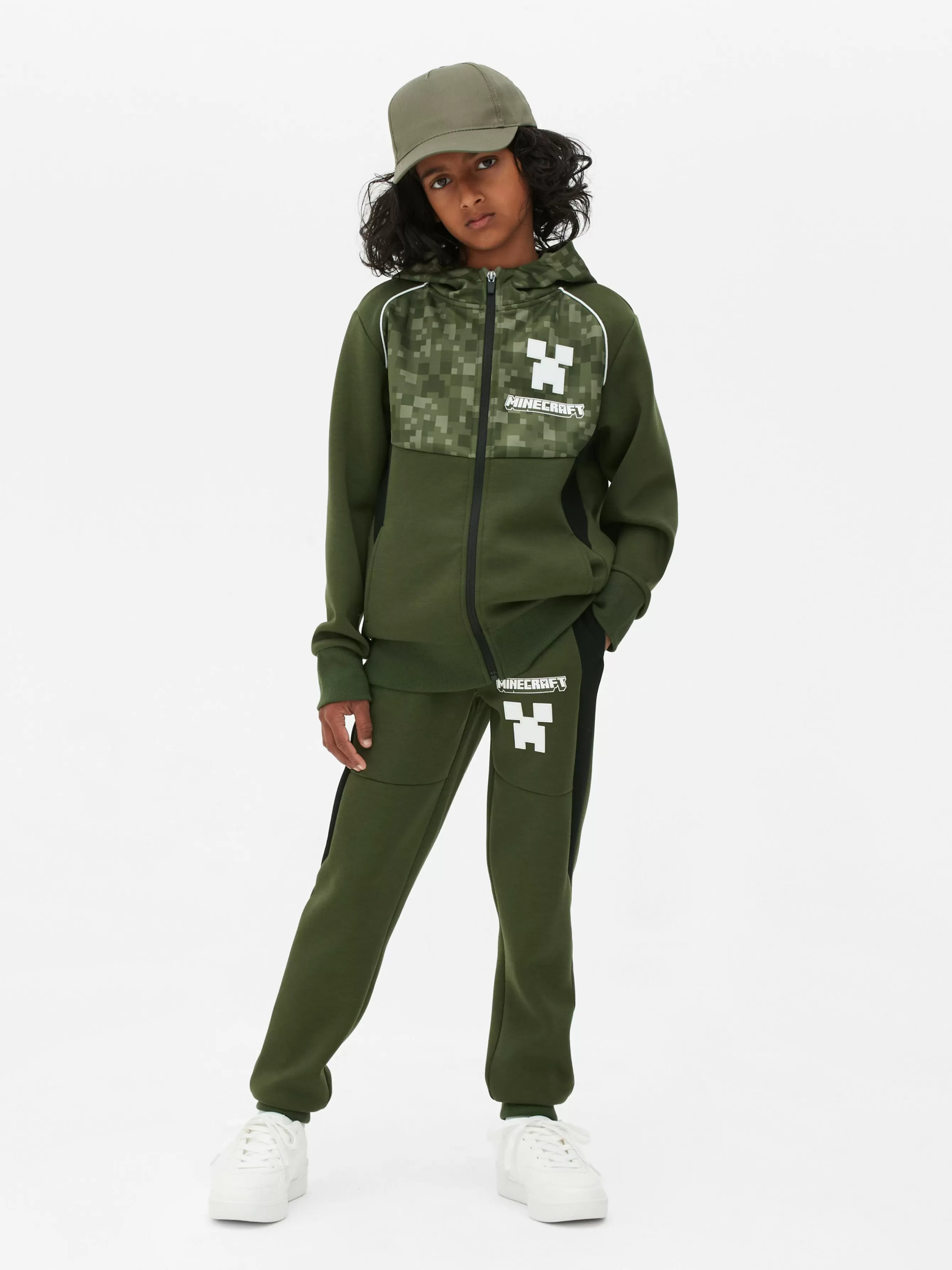 Cheap Primark Bas De Jogging Color Block à Coordonner Minecraft Kaki