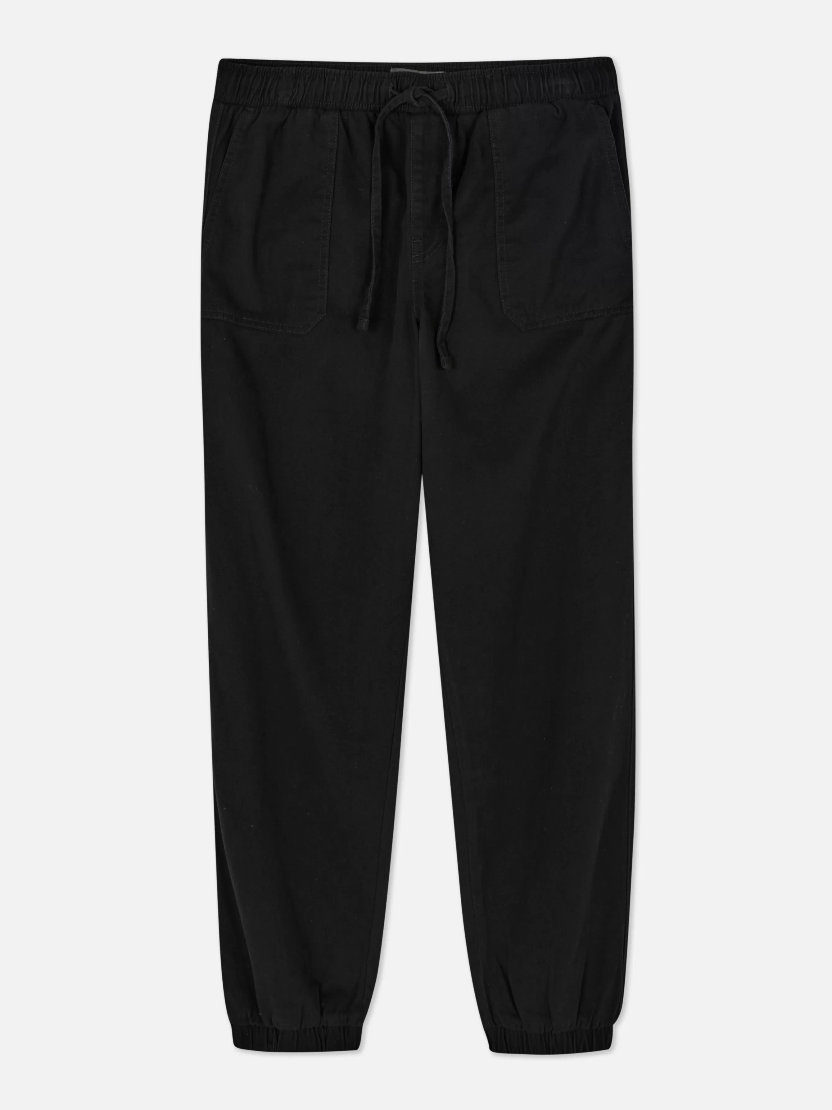 Cheap Primark Bas De Jogging En Denim Avec Cordon De Serrage Noir