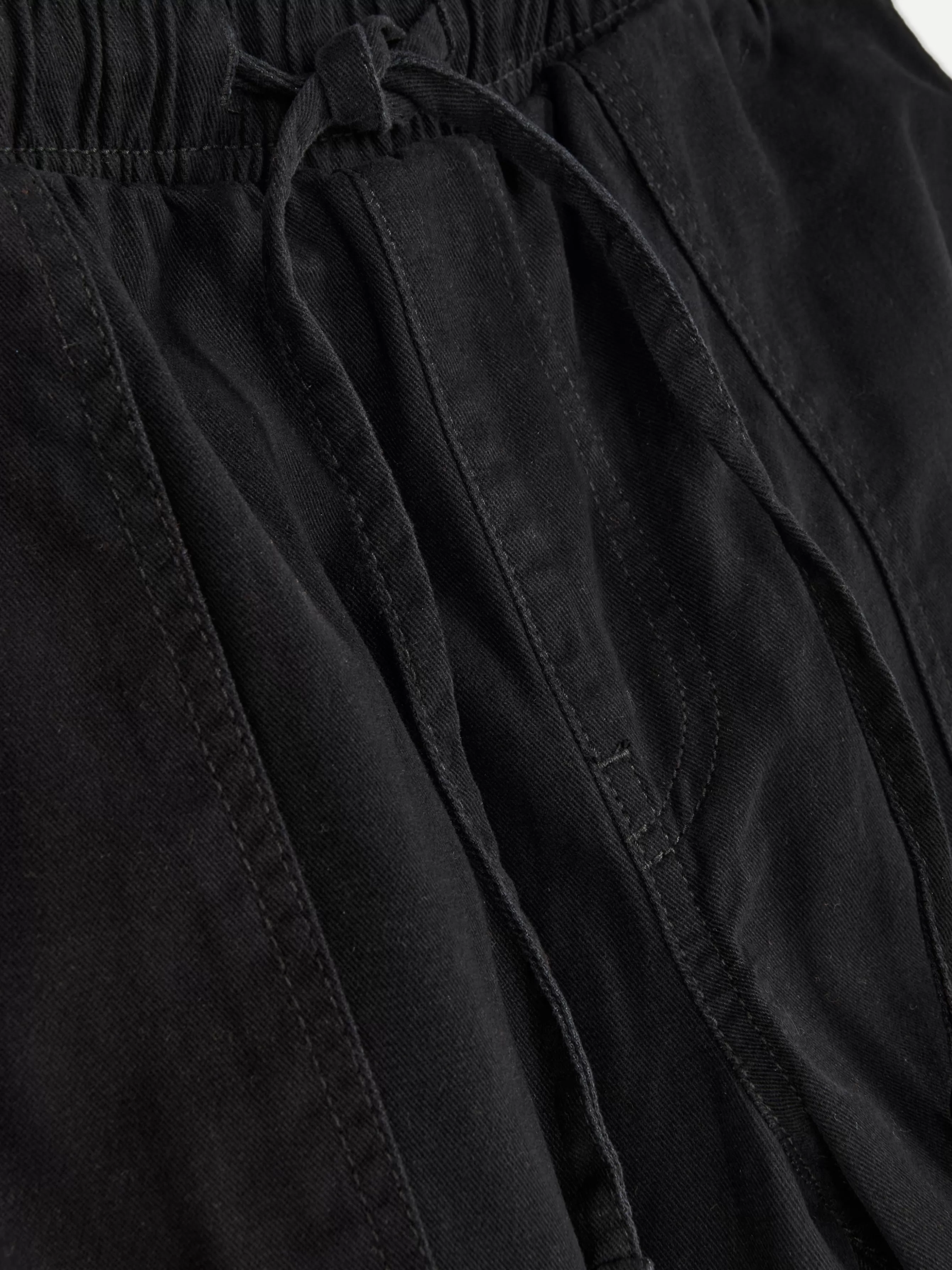 Cheap Primark Bas De Jogging En Denim Avec Cordon De Serrage Noir