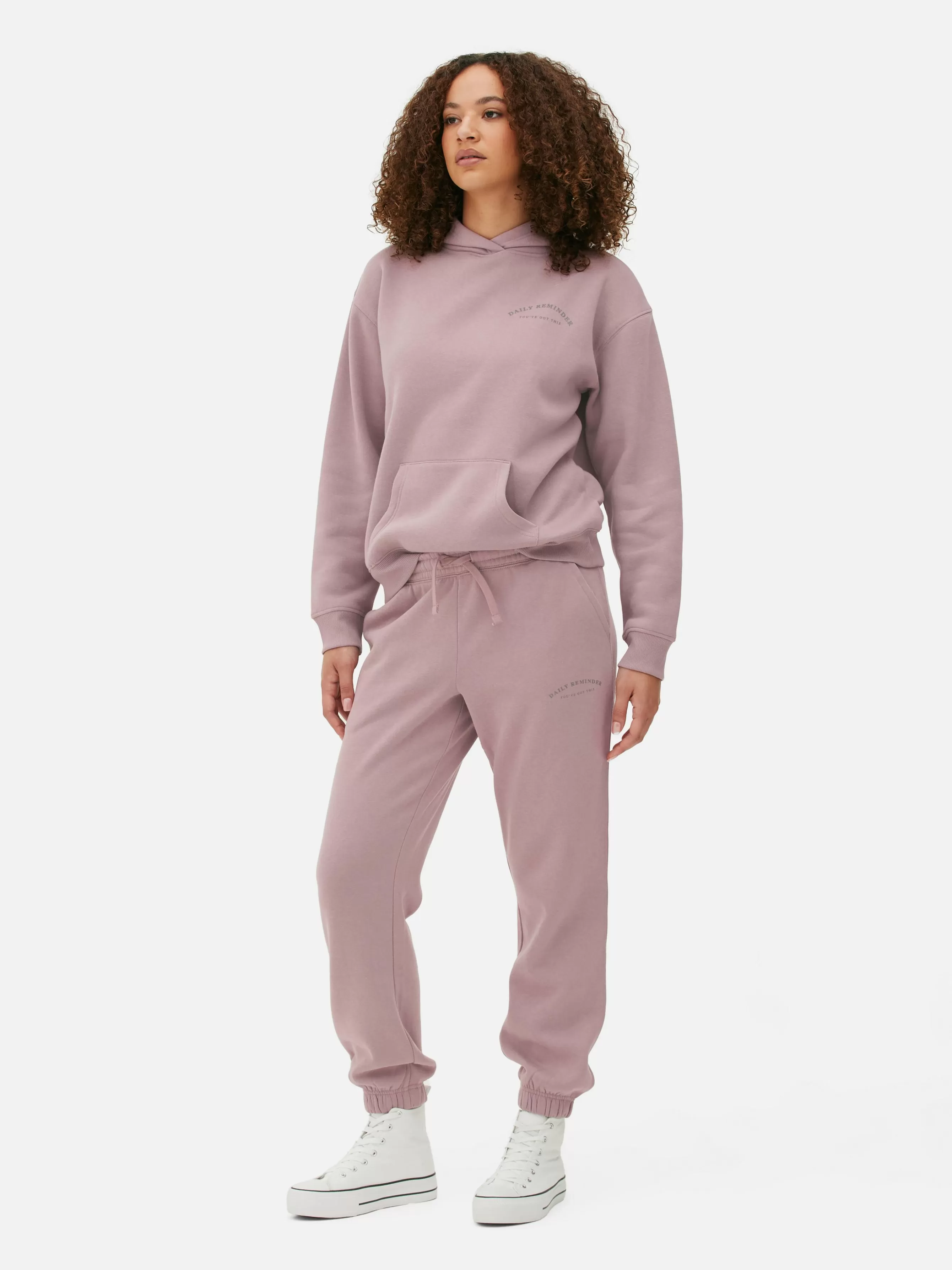 Online Primark Bas De Jogging Graphique Avec Cordon De Serrage à Coordonner Figue