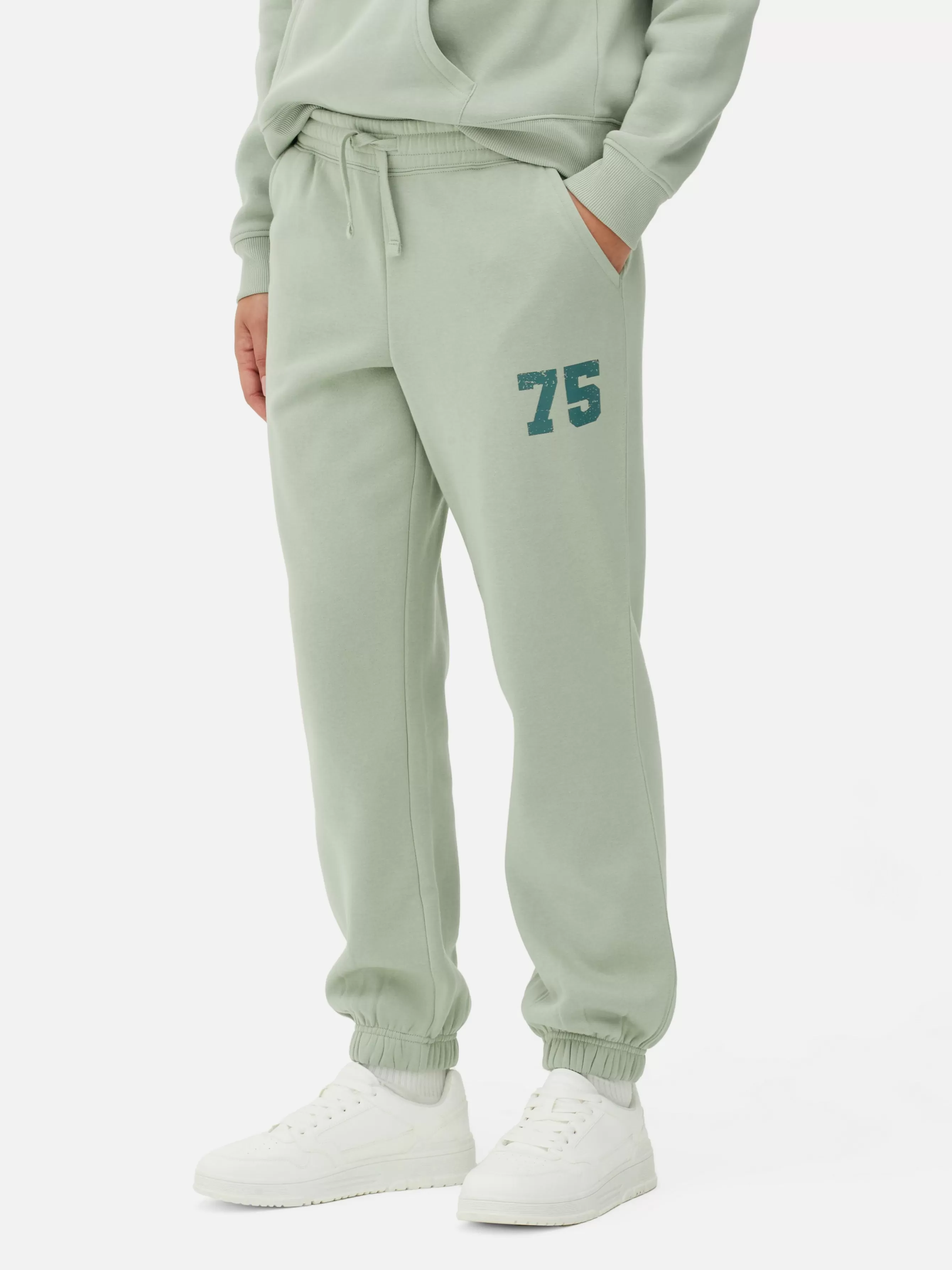 Online Primark Bas De Jogging Graphique Avec Cordon De Serrage à Coordonner Vert