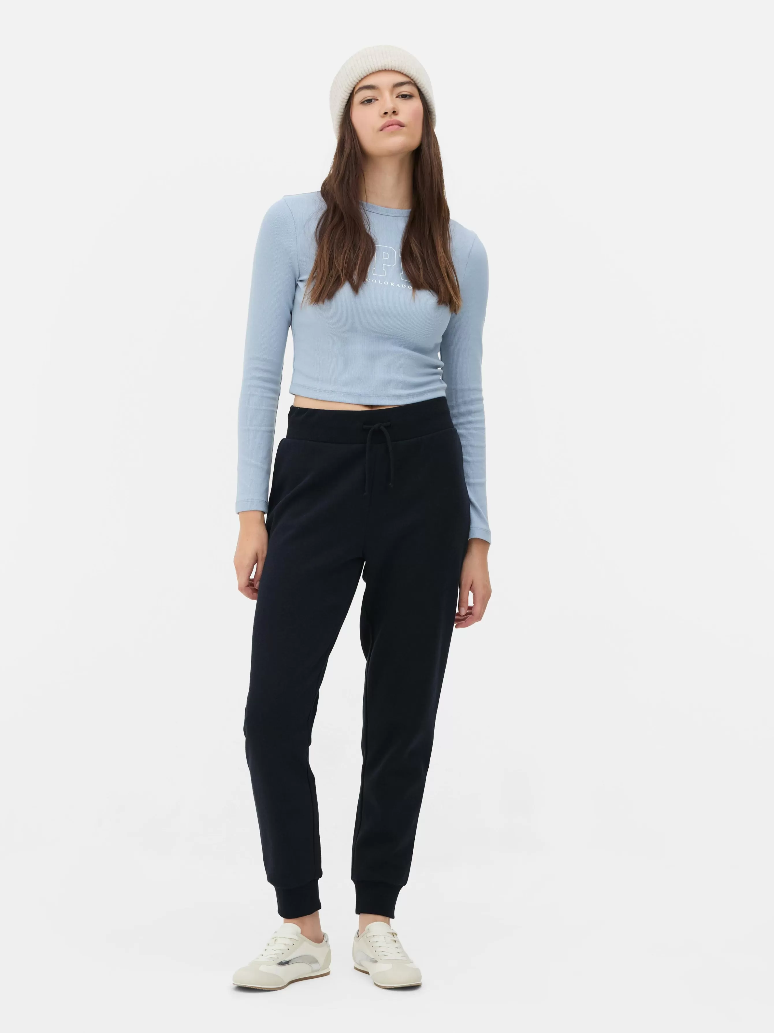 Outlet Primark Bas De Jogging Skinny à Cordon De Serrage Bleu marine