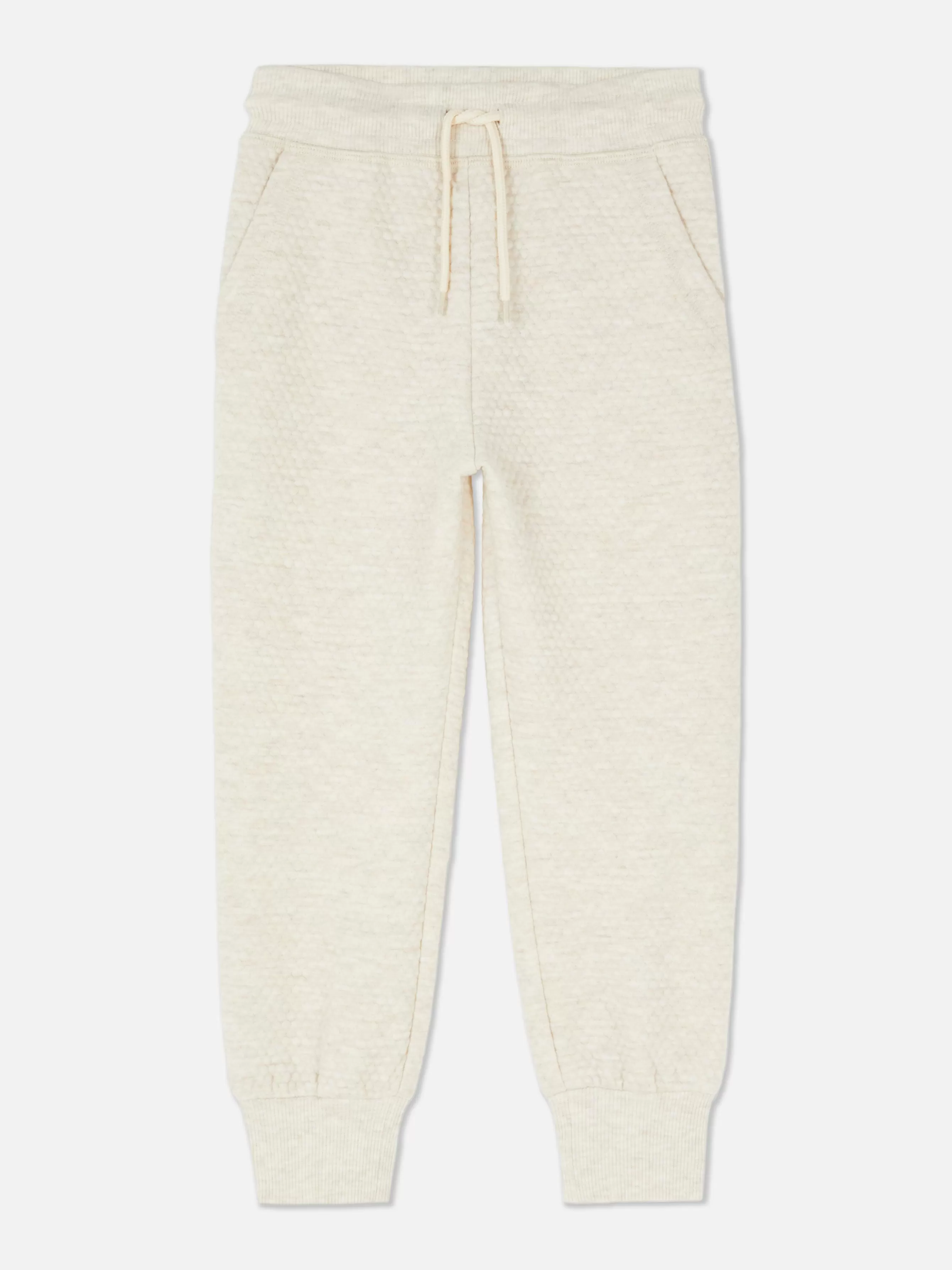Best Primark Bas De Jogging Texturé à Cordon De Serrage Écru