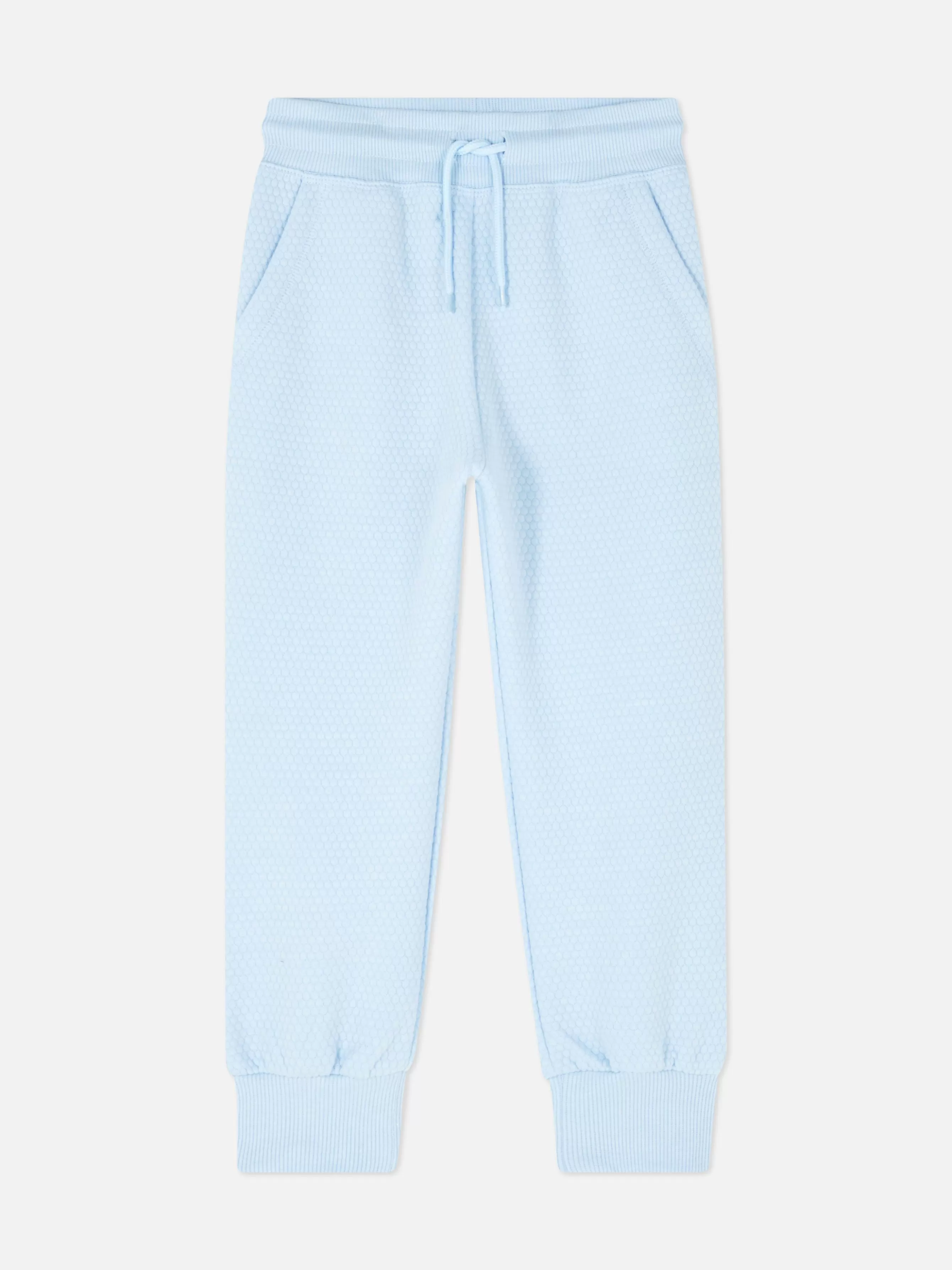 Shop Primark Bas De Jogging Texturé à Cordon De Serrage Bleu