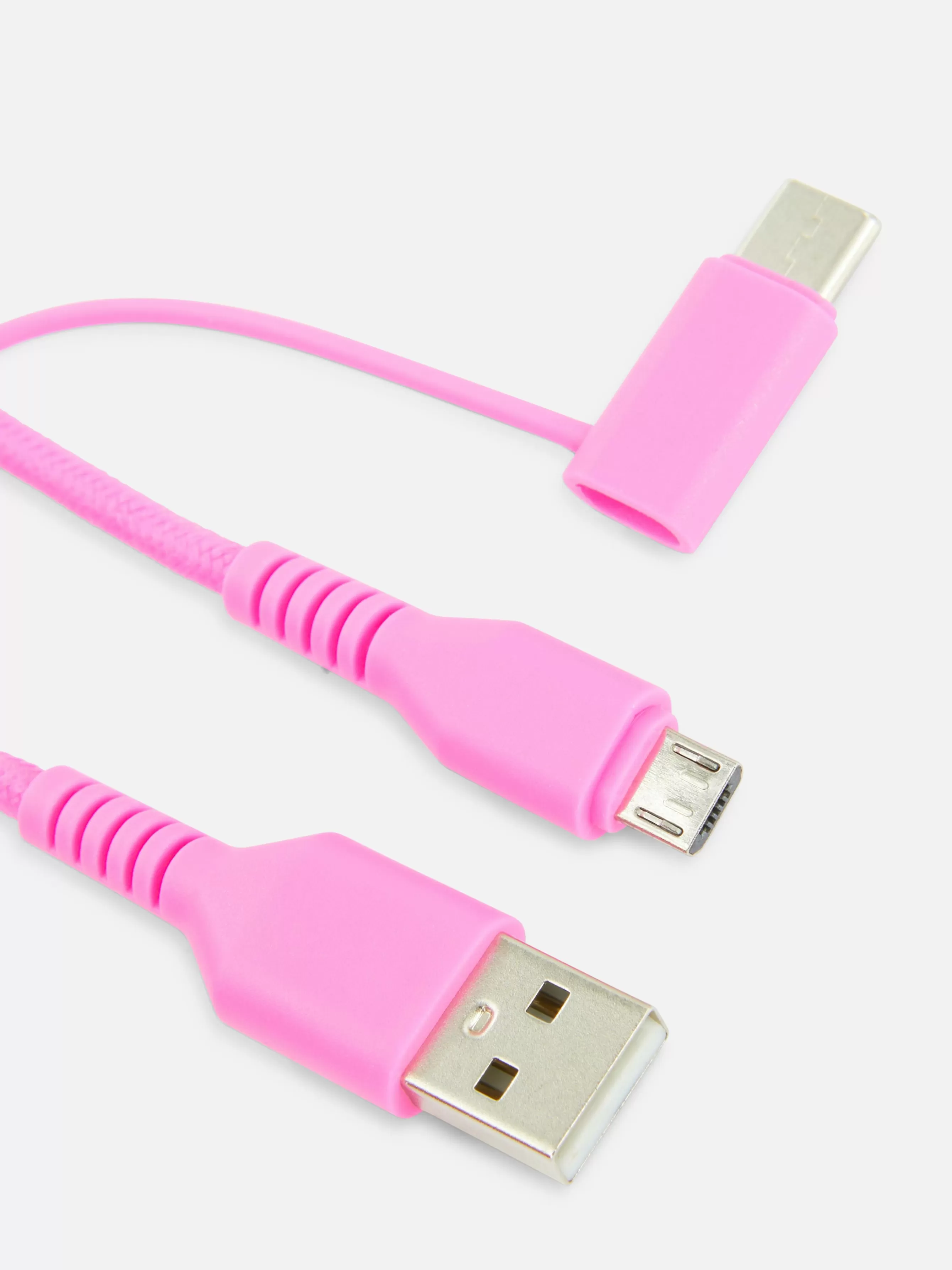 Best Sale Primark Cordon De Charge Double De Deux Mètres Rose foncé