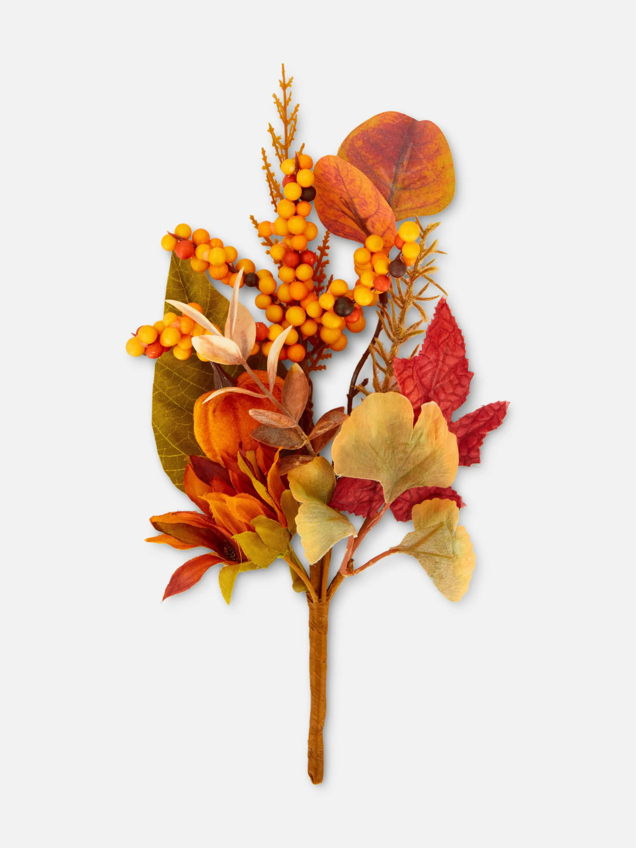 Fashion Primark Décoration Automnale à Une Tige Avec Feuilles Artificielles Orange