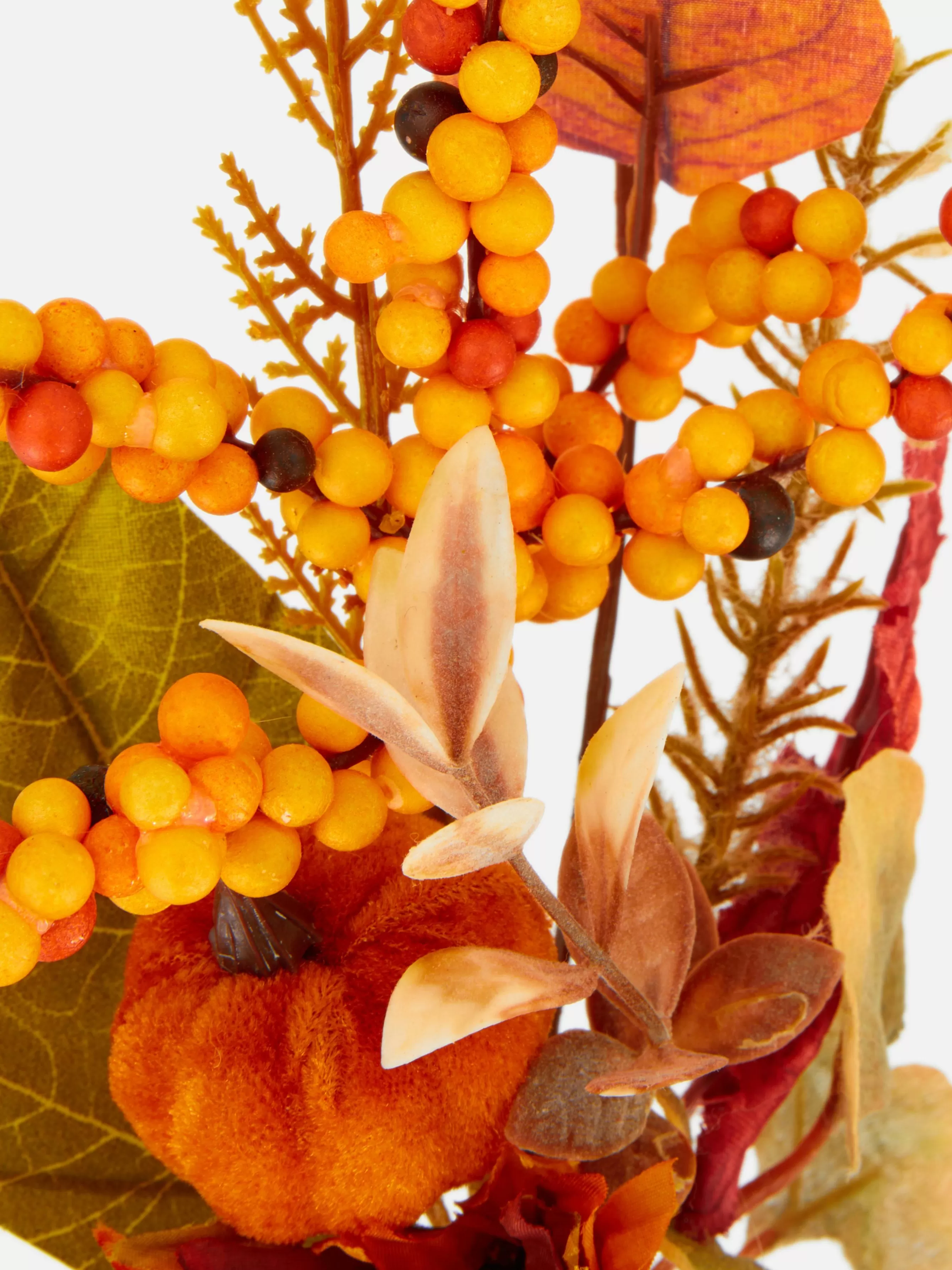 Fashion Primark Décoration Automnale à Une Tige Avec Feuilles Artificielles Orange