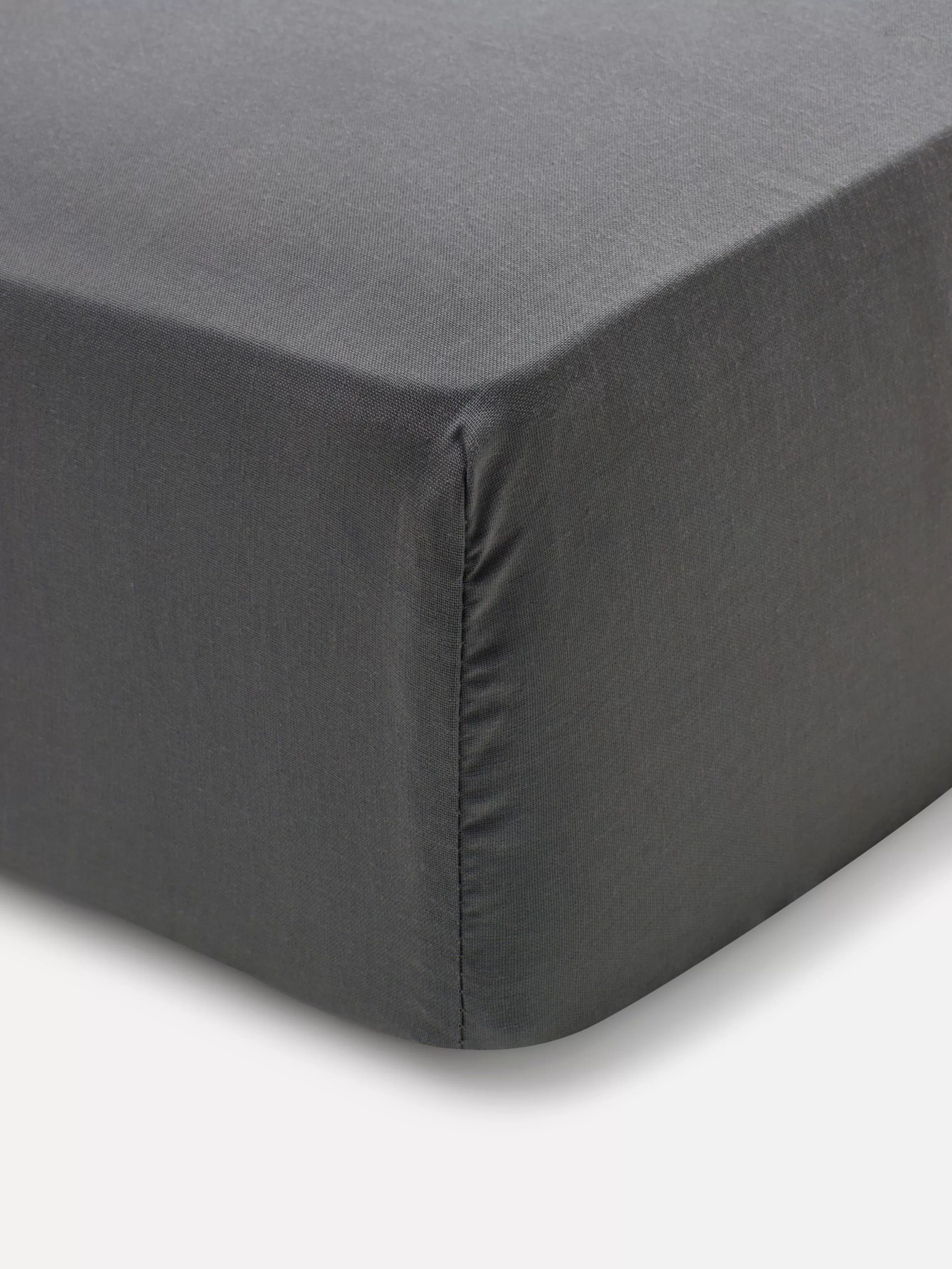 Fashion Primark Drap Housse En Coton Pour Lit King Size Gris foncé