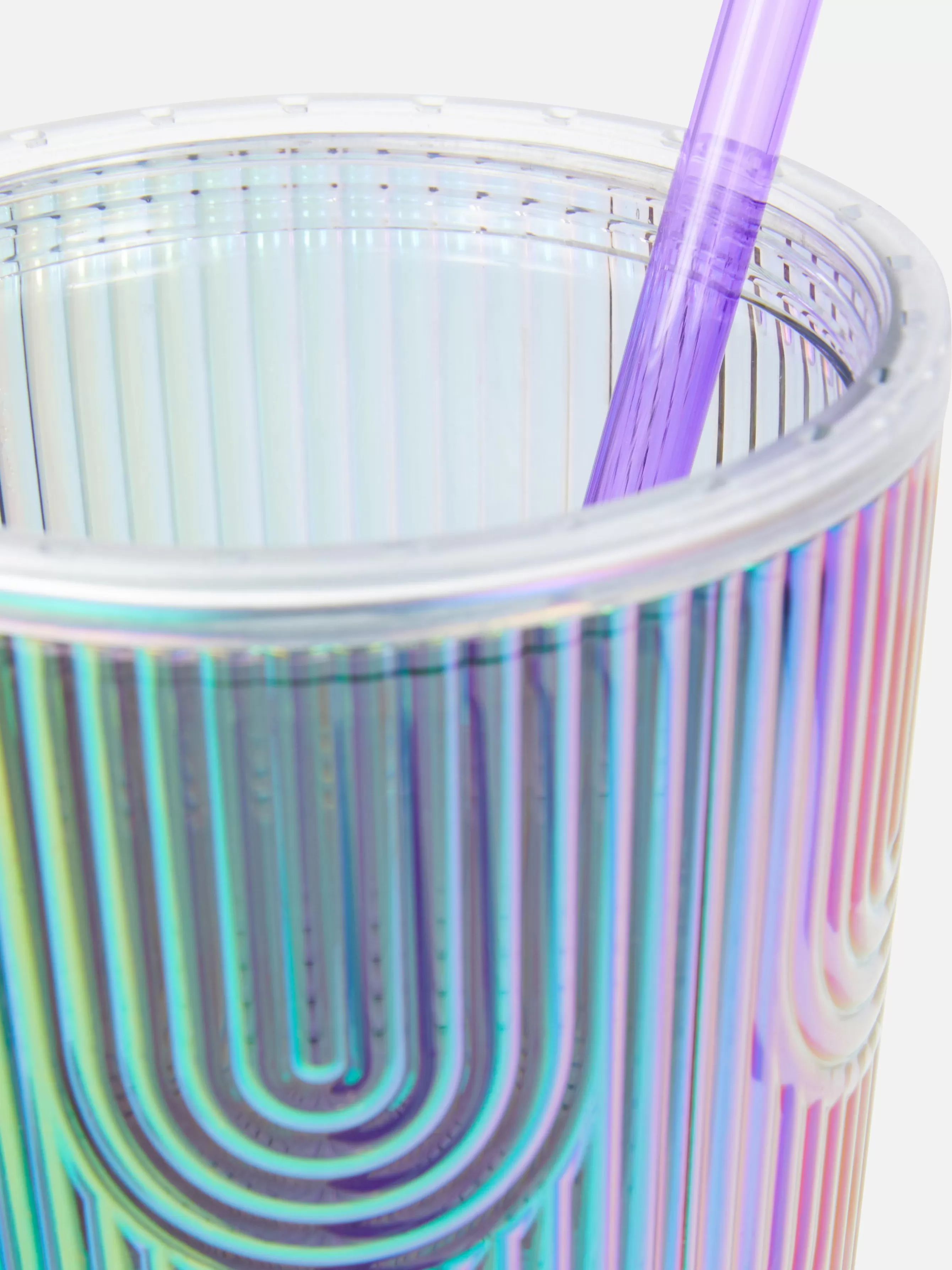 Clearance Primark Gobelet Avec Couvercle Et Paille Pride Multicolore