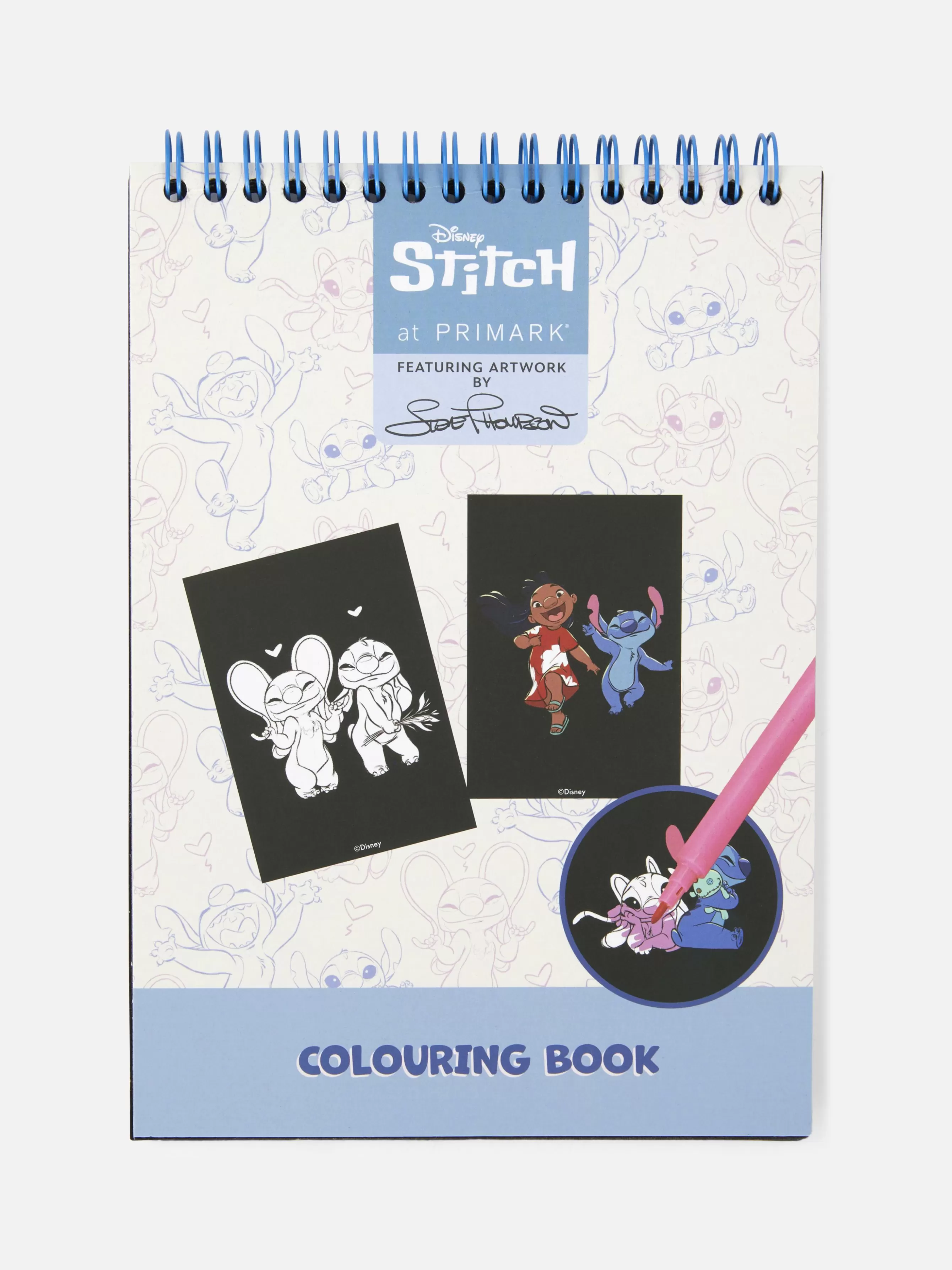 Hot Primark Livre De Coloriage En Velours Disney Stitch Rose