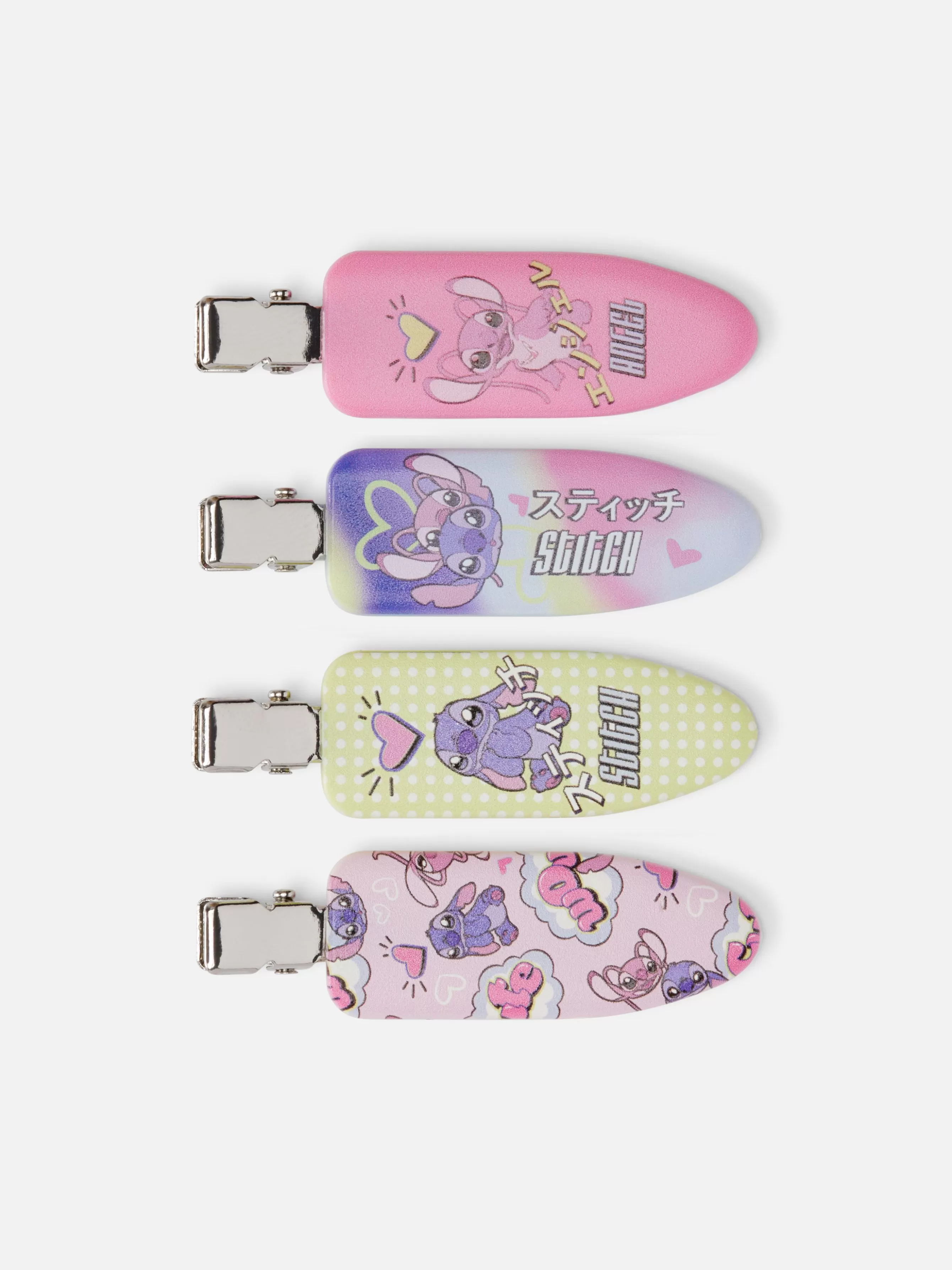 Store Primark Lot De 4 Barrettes Sans Marque Disney Lilo & Stitch Multicolore