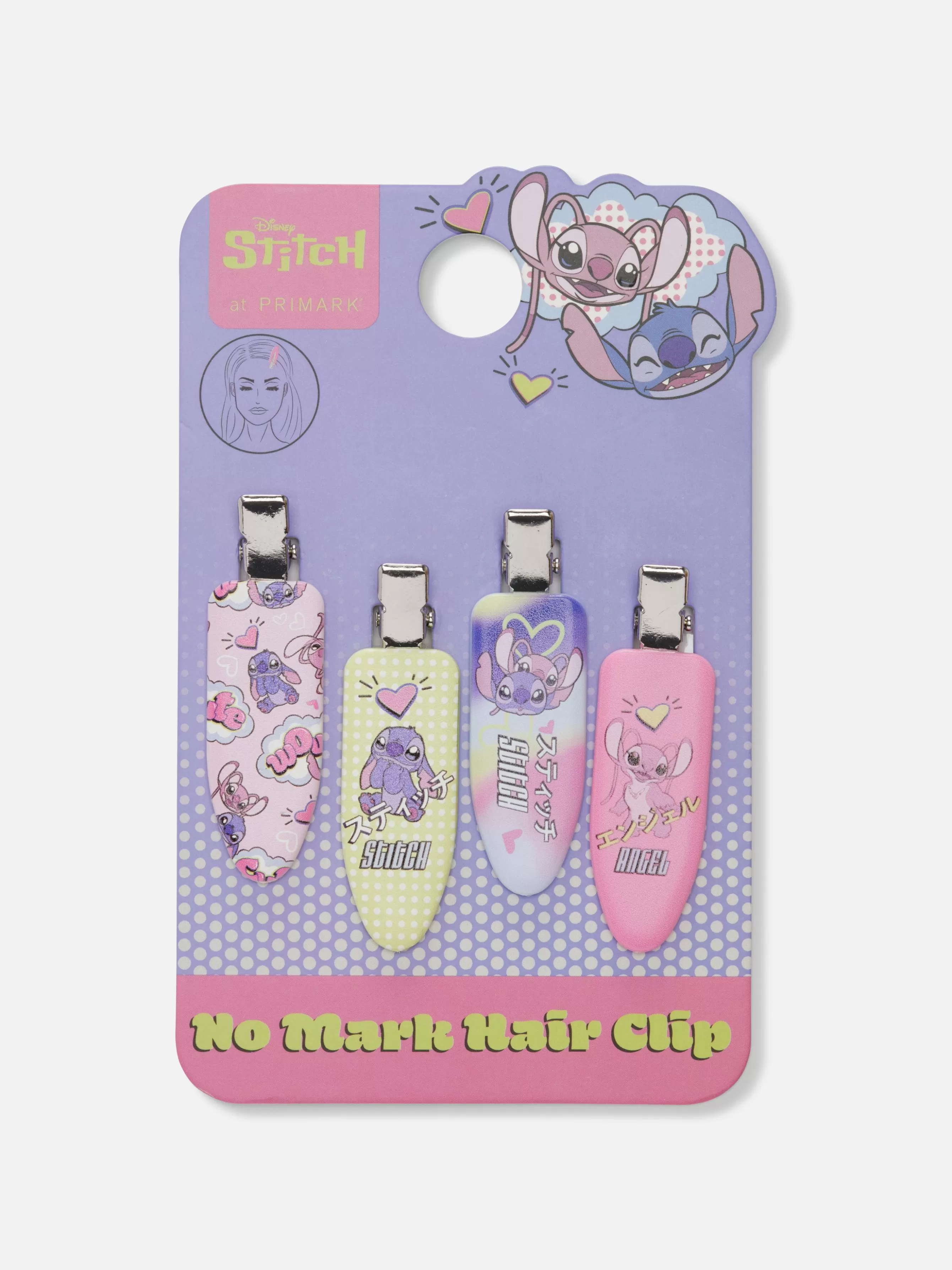 Store Primark Lot De 4 Barrettes Sans Marque Disney Lilo & Stitch Multicolore