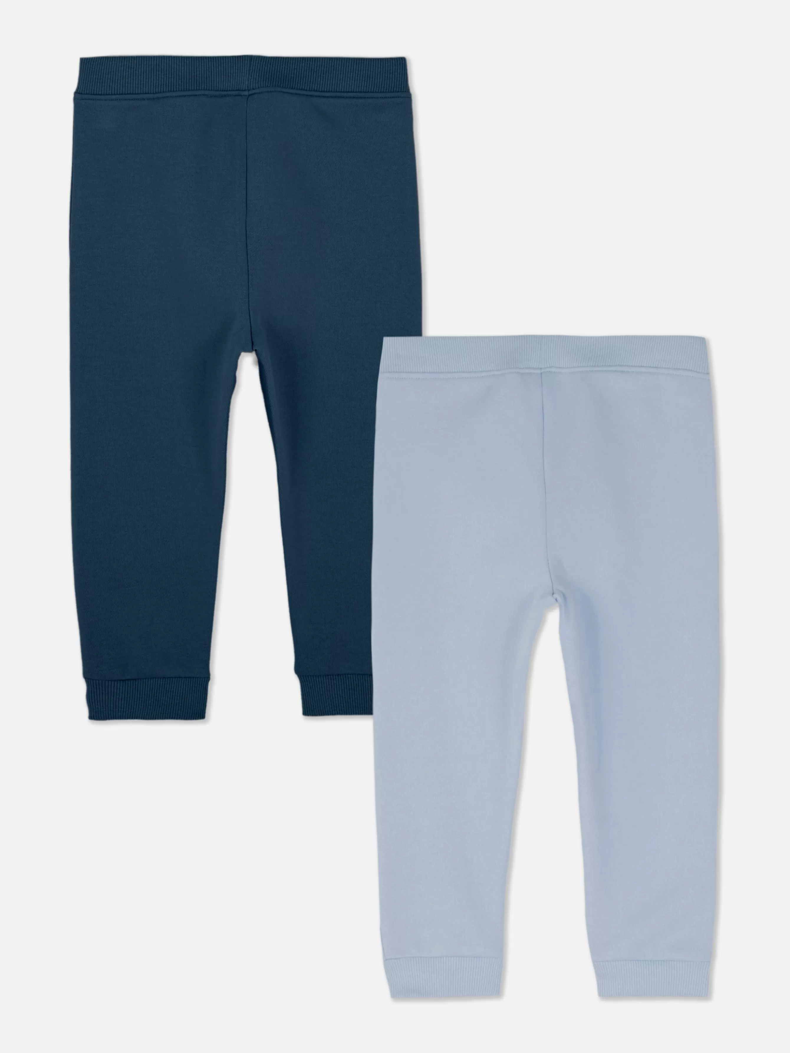 Store Primark Lot De 2 Bas De Jogging à Revers Avec Cordon De Serrage Bleu