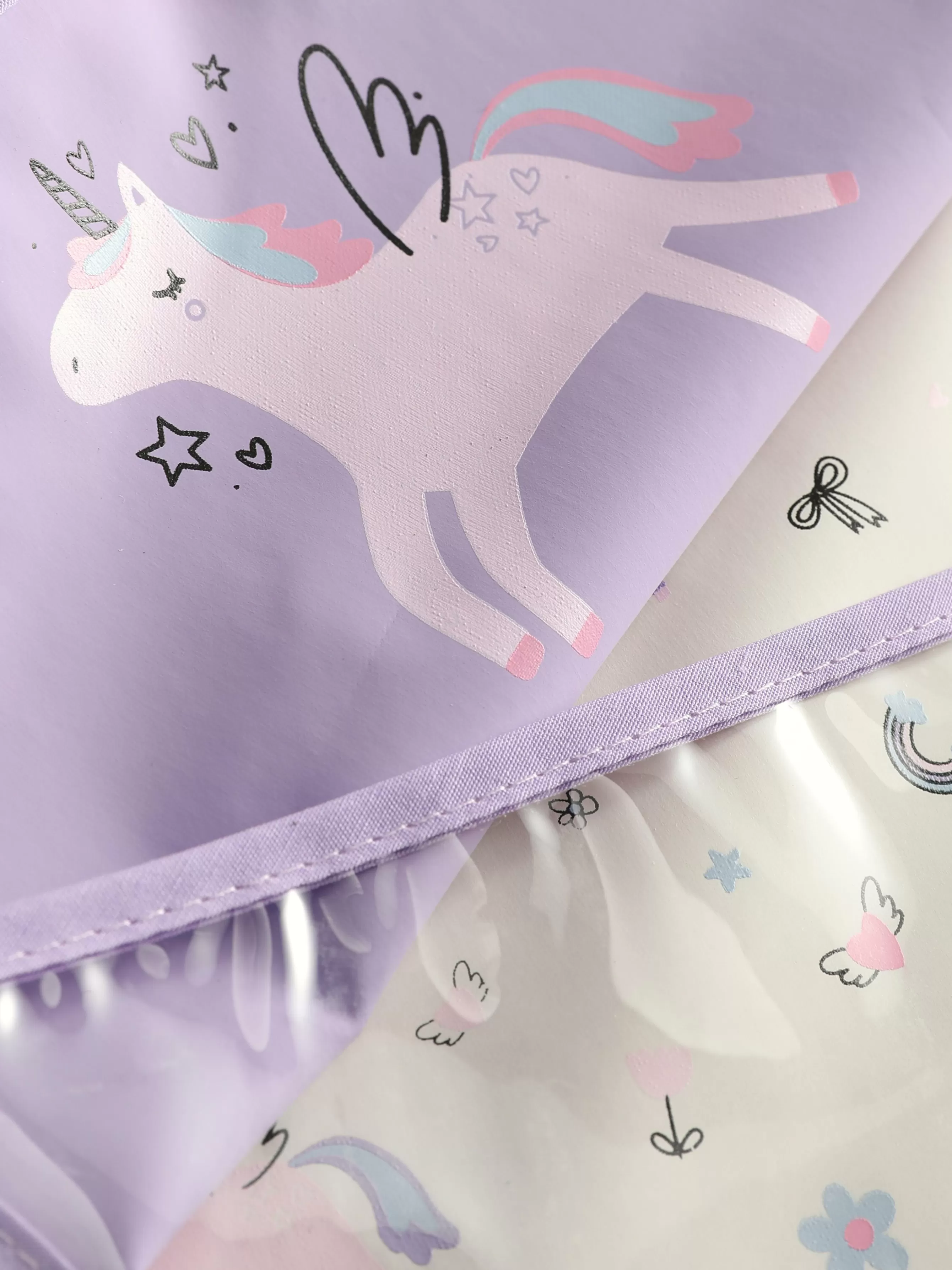 Best Primark Lot De 2 Bavoirs Licorne Tour De Cou Violet