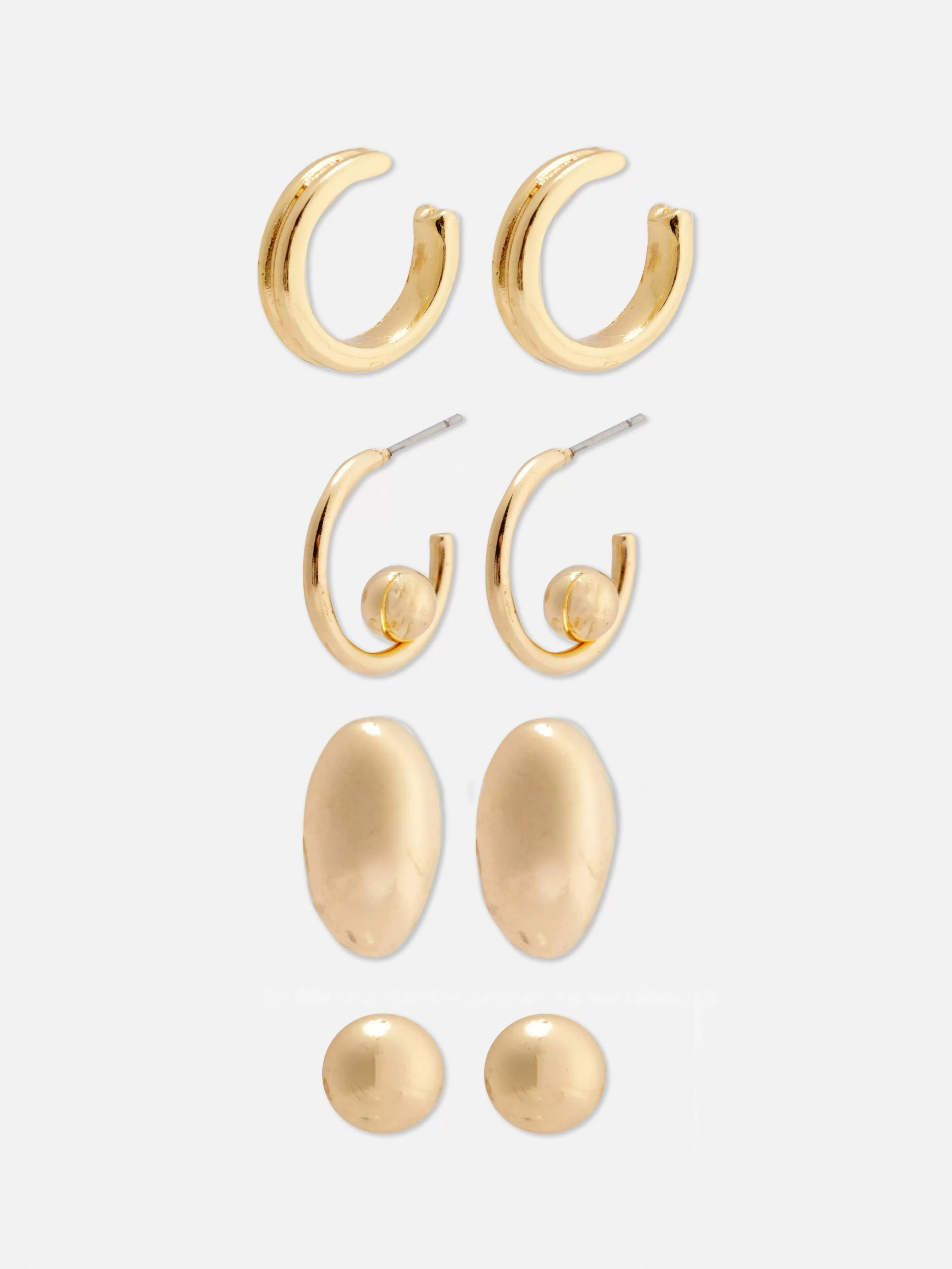 Cheap Primark Lot De 4 Paires De Boucles D'oreilles Assorties Jaune