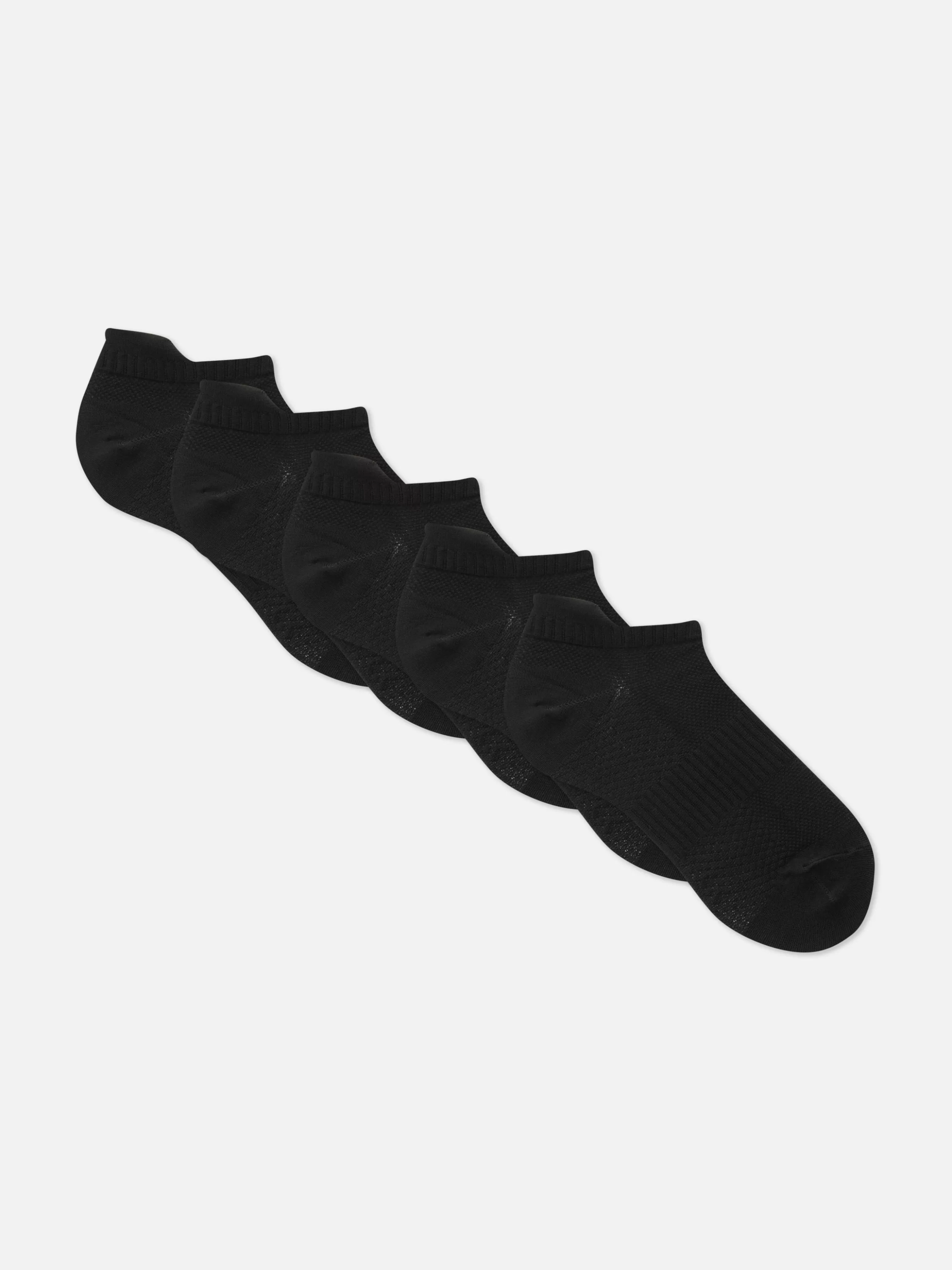 Outlet Primark Lot De 5 Paires De Chaussettes De Sport En Microfibre Noir