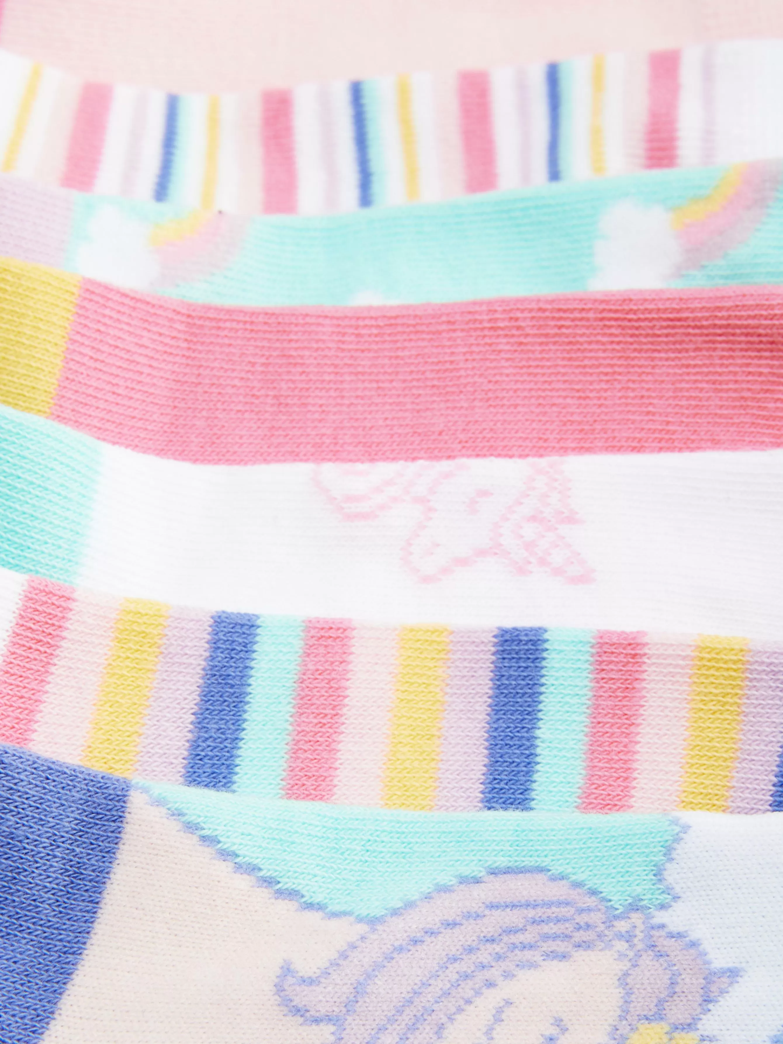 Discount Primark Lot De 7 Paires De Socquettes à Motif Licorne Multicolore
