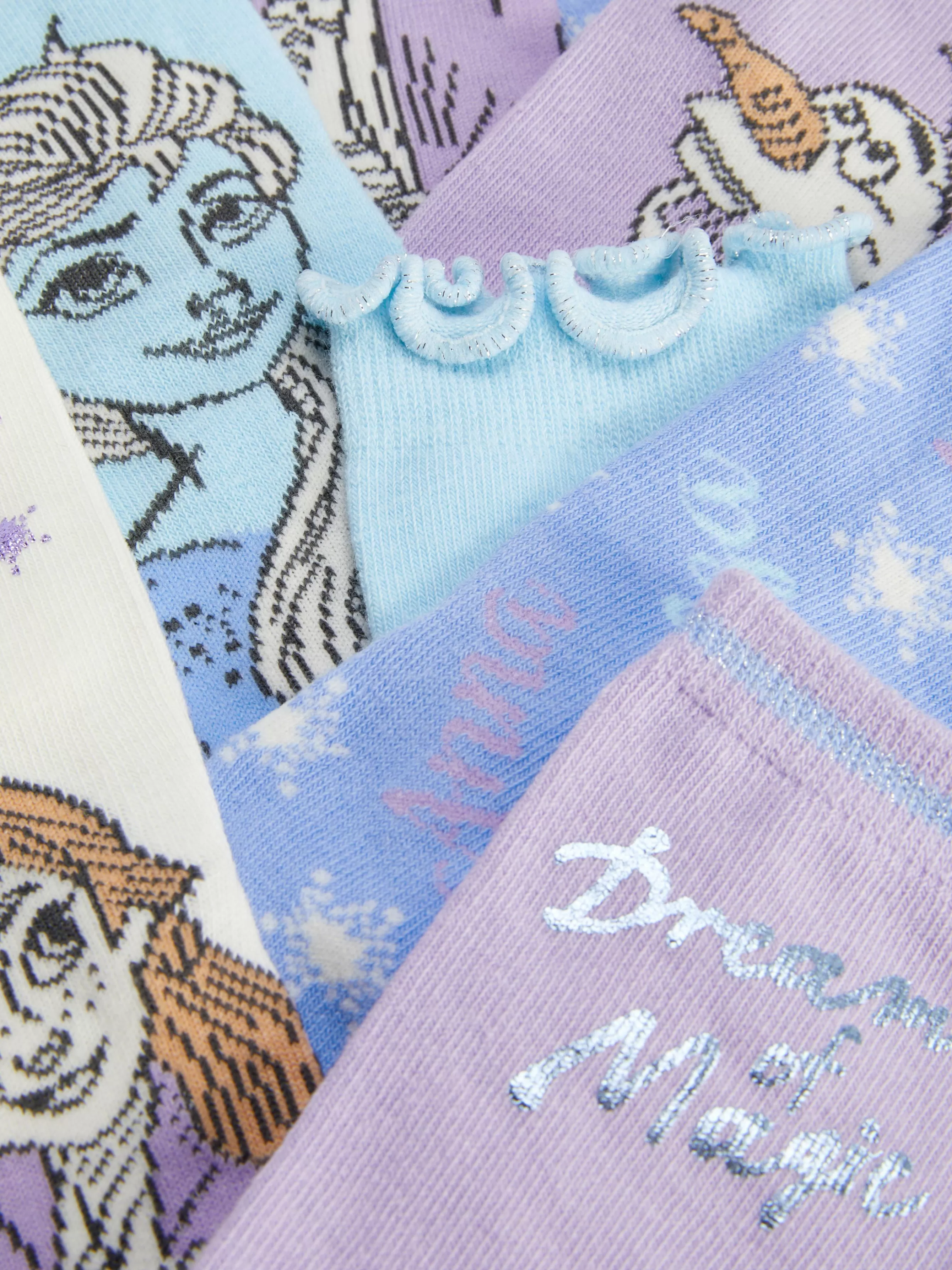 Store Primark Lot De 4 Paires De Socquettes Disney La Reine Des Neiges Bleu