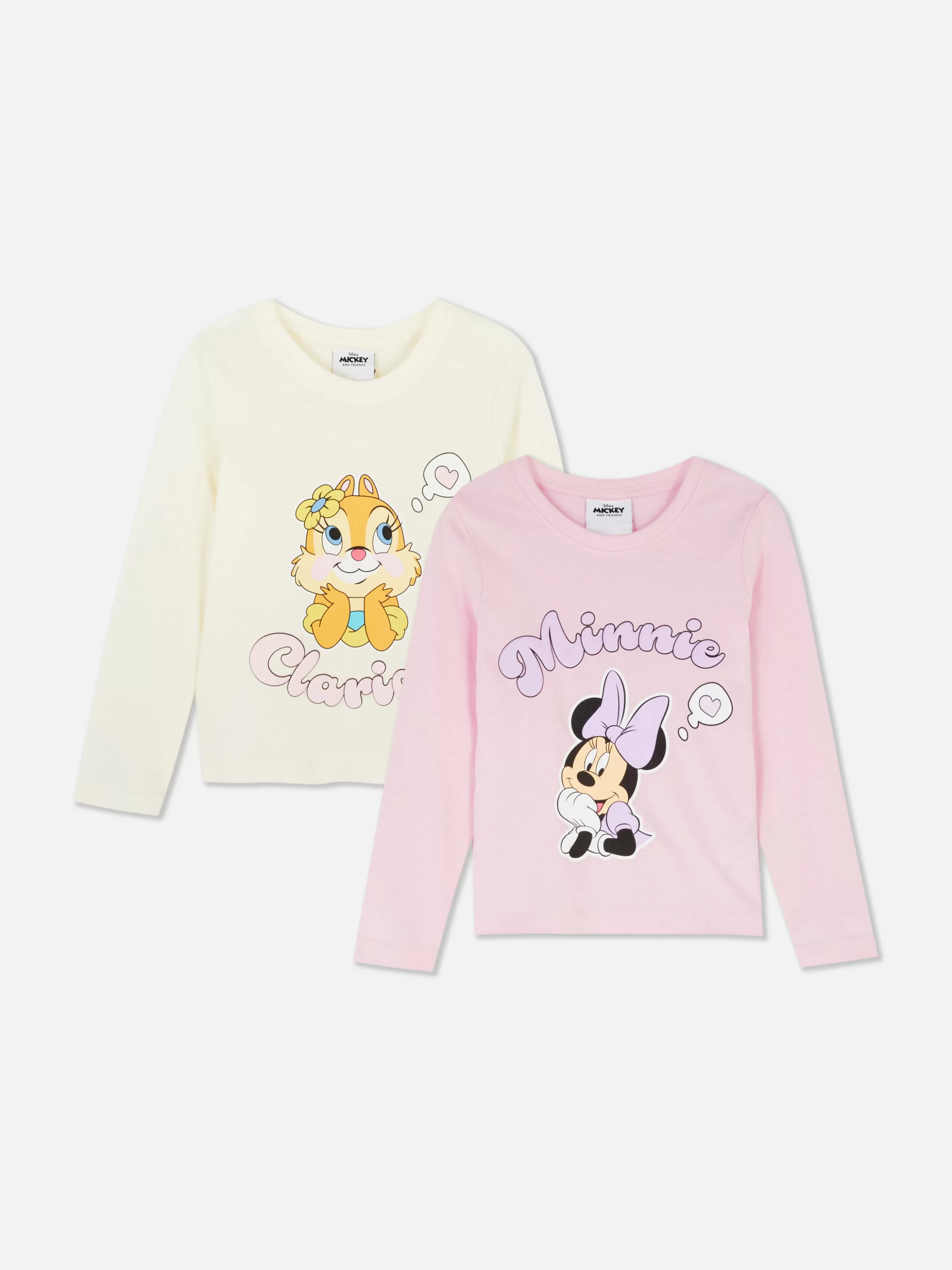 Hot Primark Lot De 2 T-shirts à Manches Longues Disney Minnie Et Ses Amis Multicolore