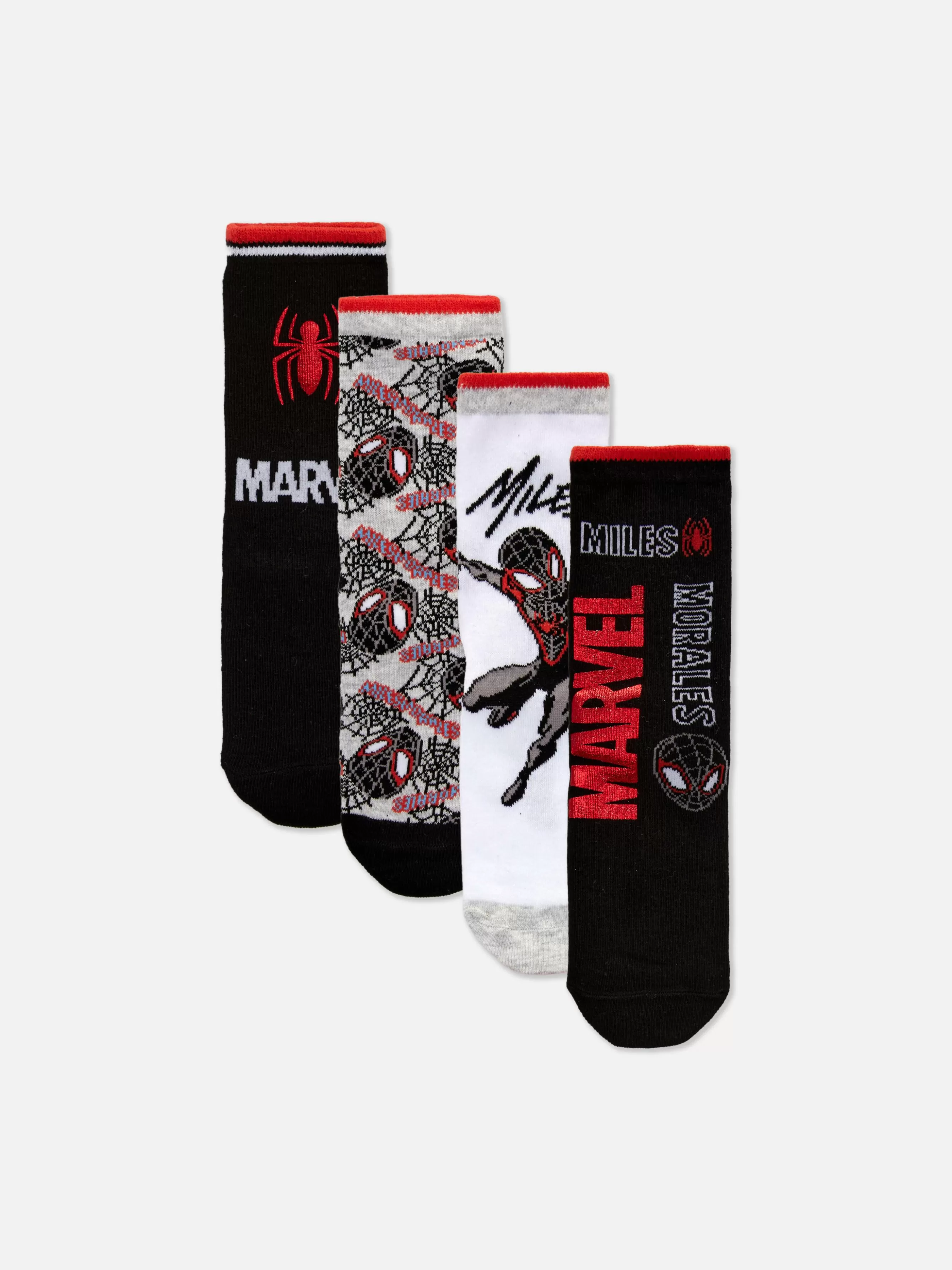 Outlet Primark Lot De 4 paires De Socquettes Marvel Spider-Man Miles Morales Multicolore