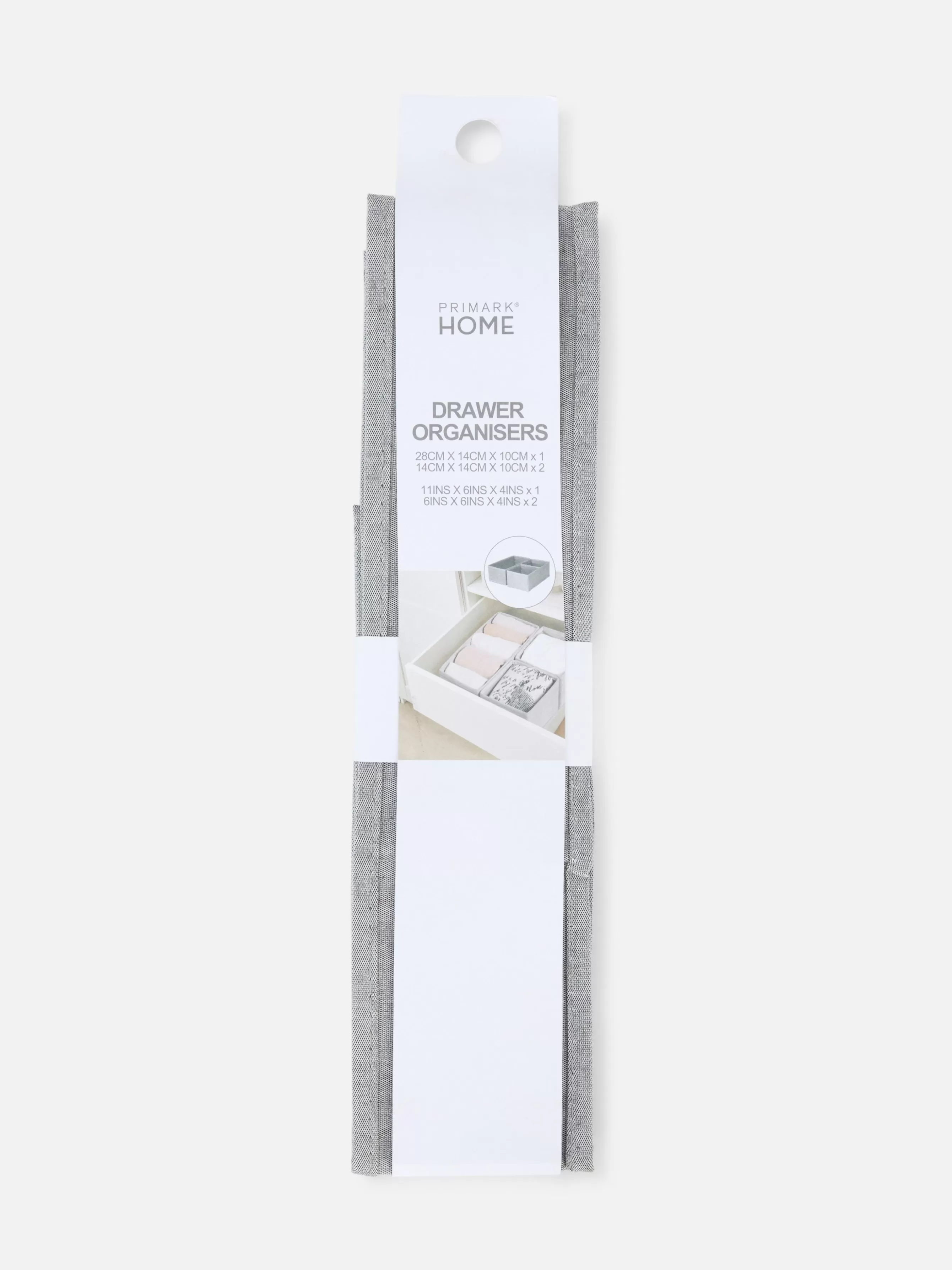 Fashion Primark Option De Rangement De Taille Moyenne Pour Tiroir Gris clair