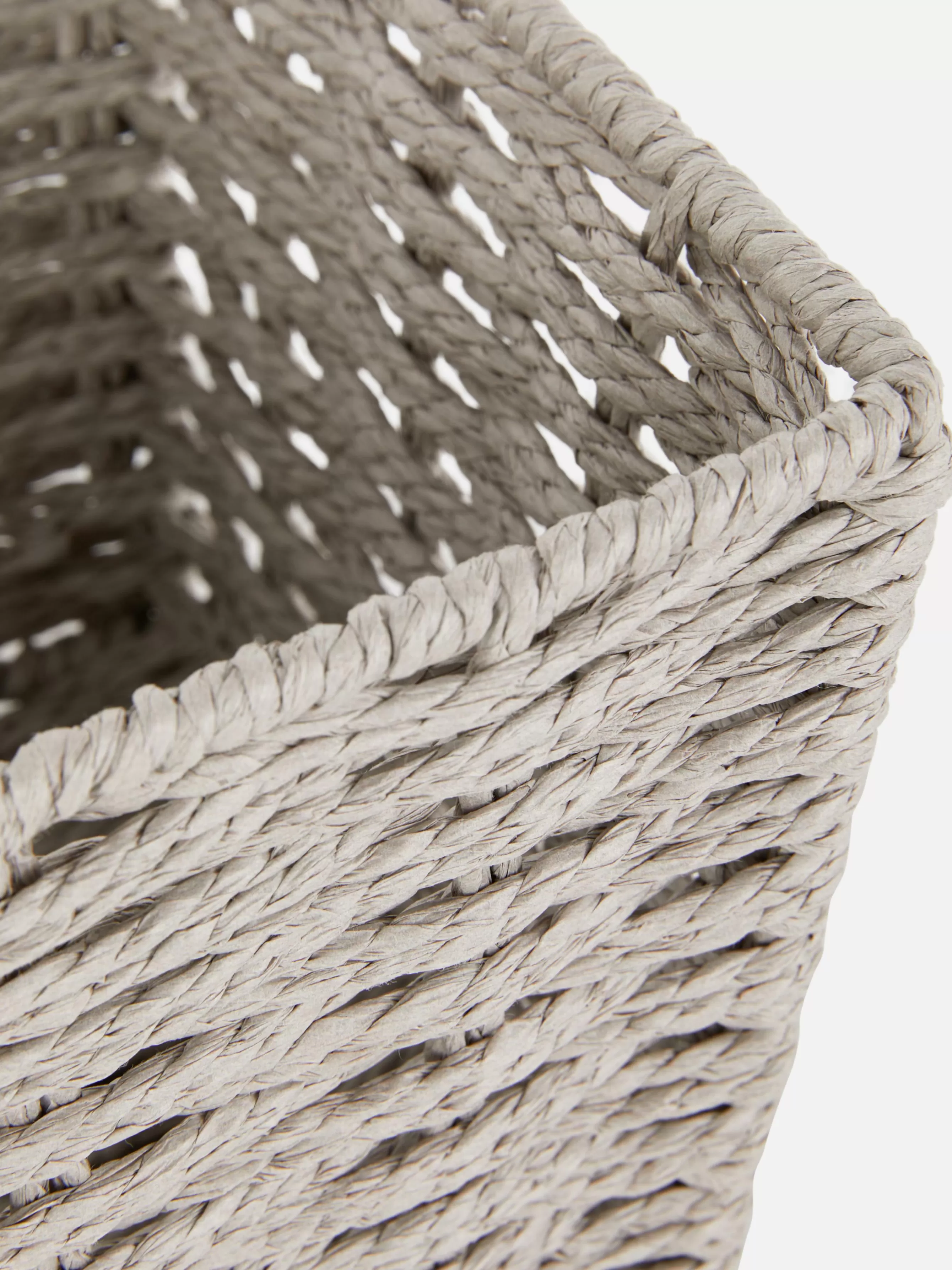 Cheap Primark Panier De Rangement En Corde De Papier Gris