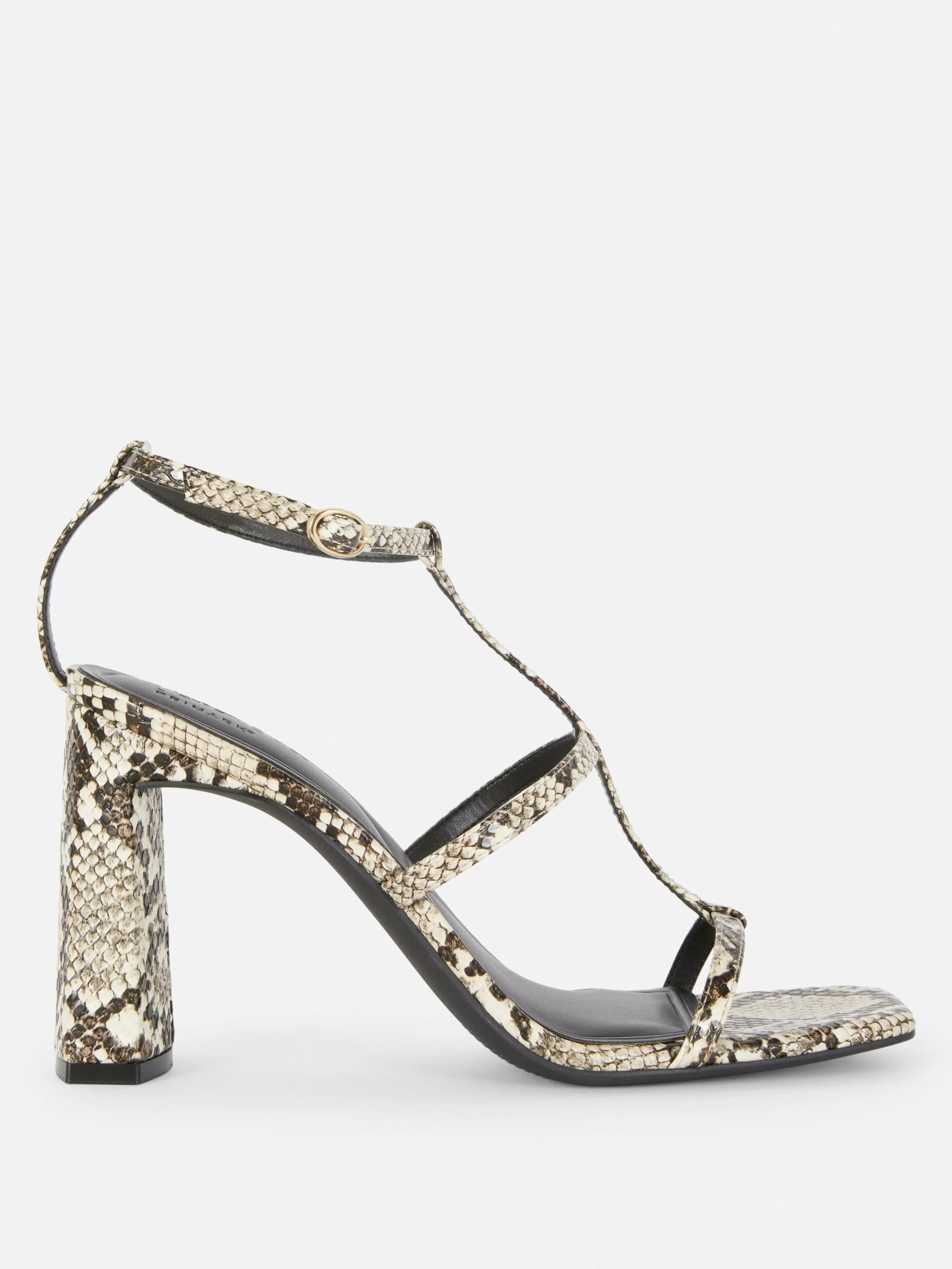 Best Sale Primark Sandales à Talon Carré Et Bride En T Rita Ora Multicolore