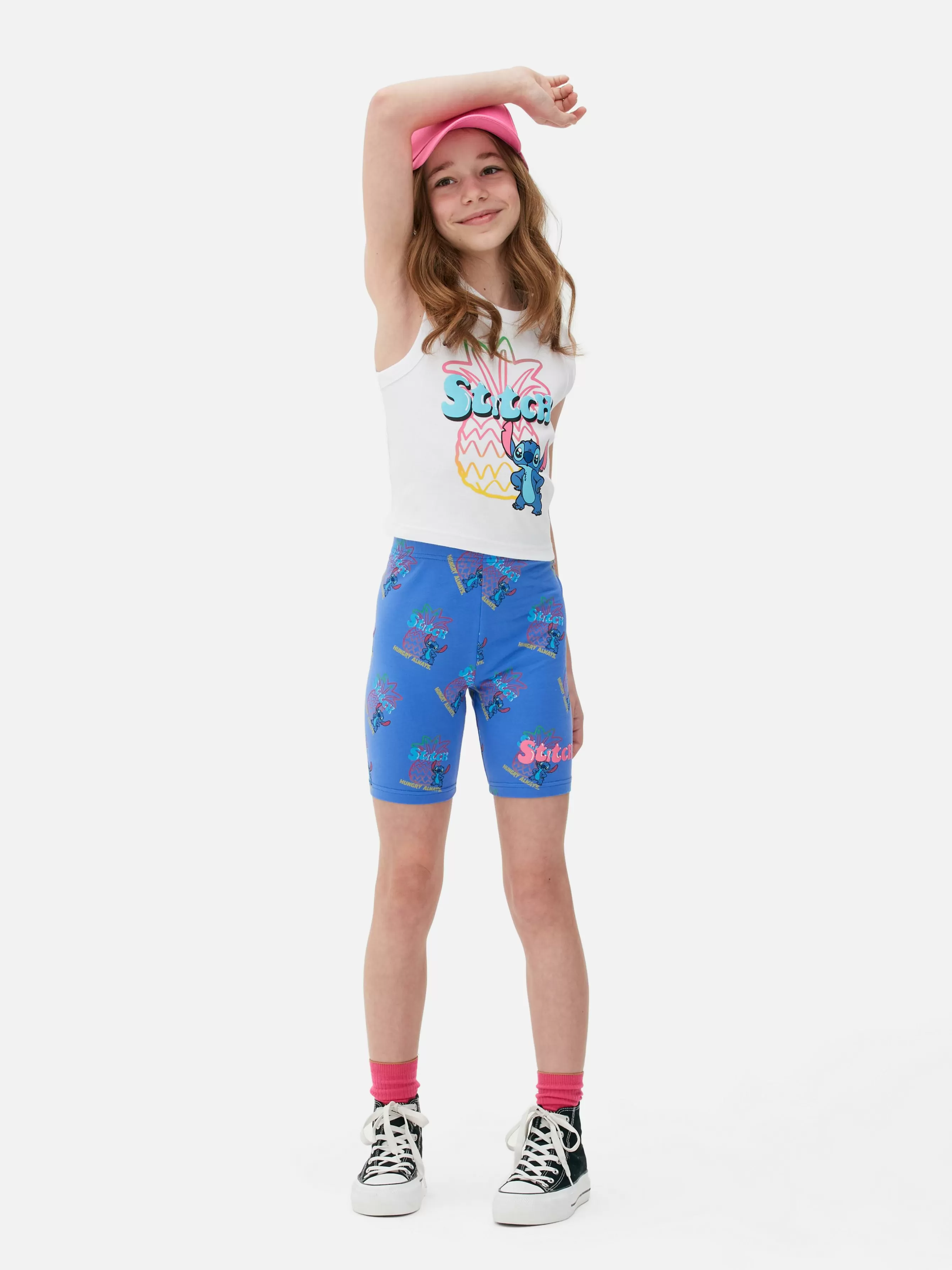 Clearance Primark Short Cycliste Disney Lilo & Stitch Multicolore