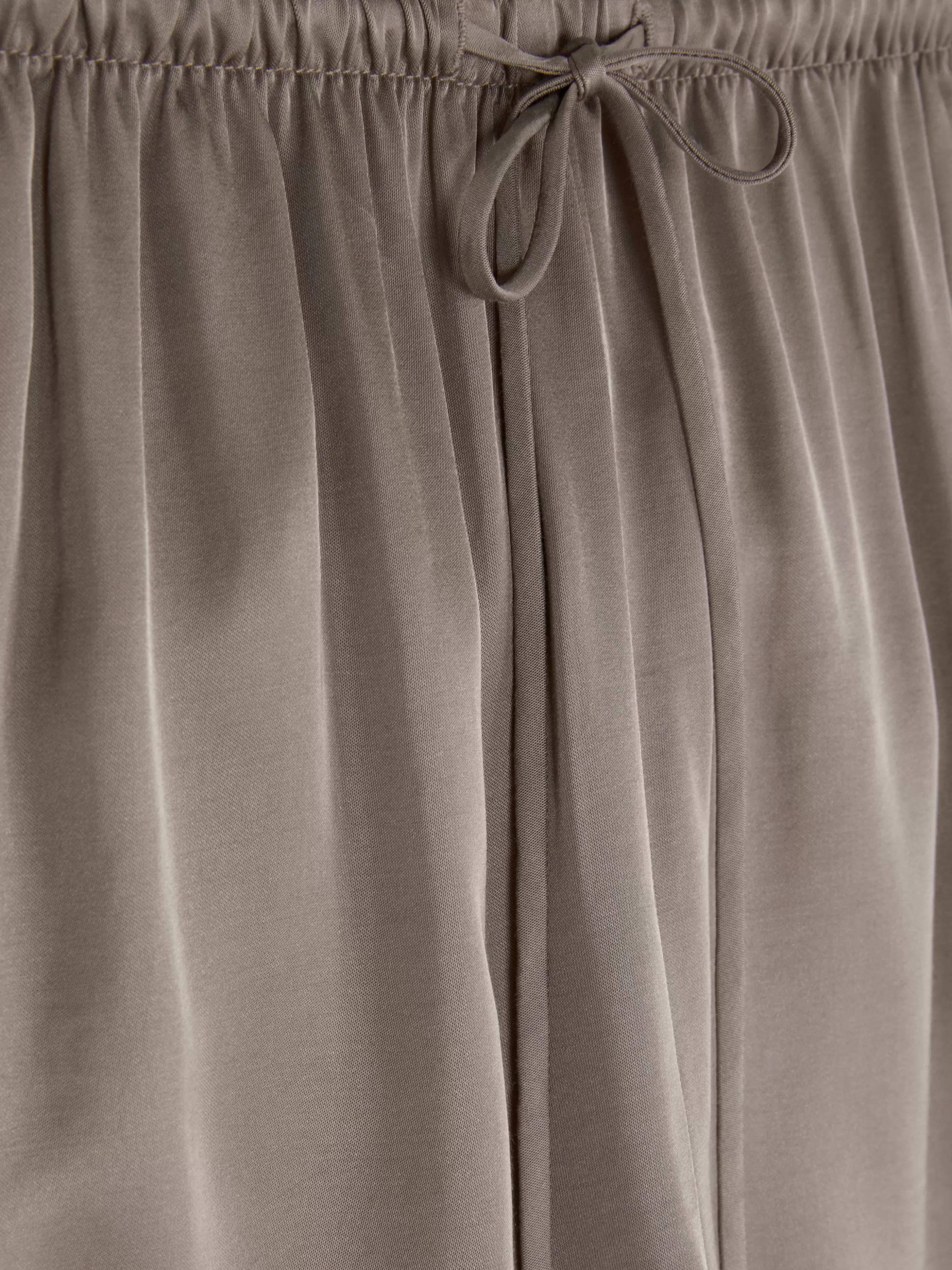 Best Sale Primark Short De Pyjama En Satin à Nœud Sur Le Devant Gris