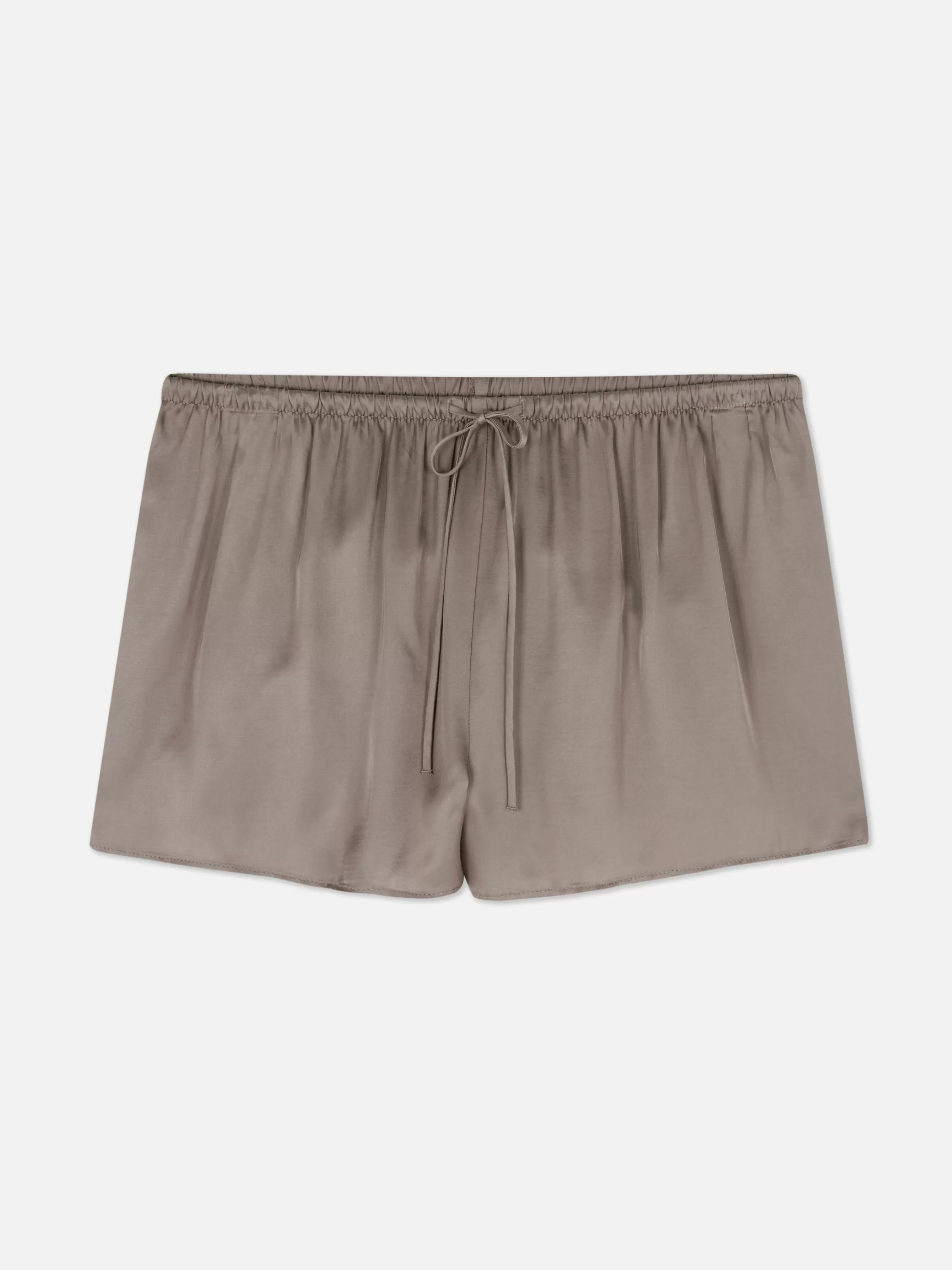 Best Sale Primark Short De Pyjama En Satin à Nœud Sur Le Devant Gris