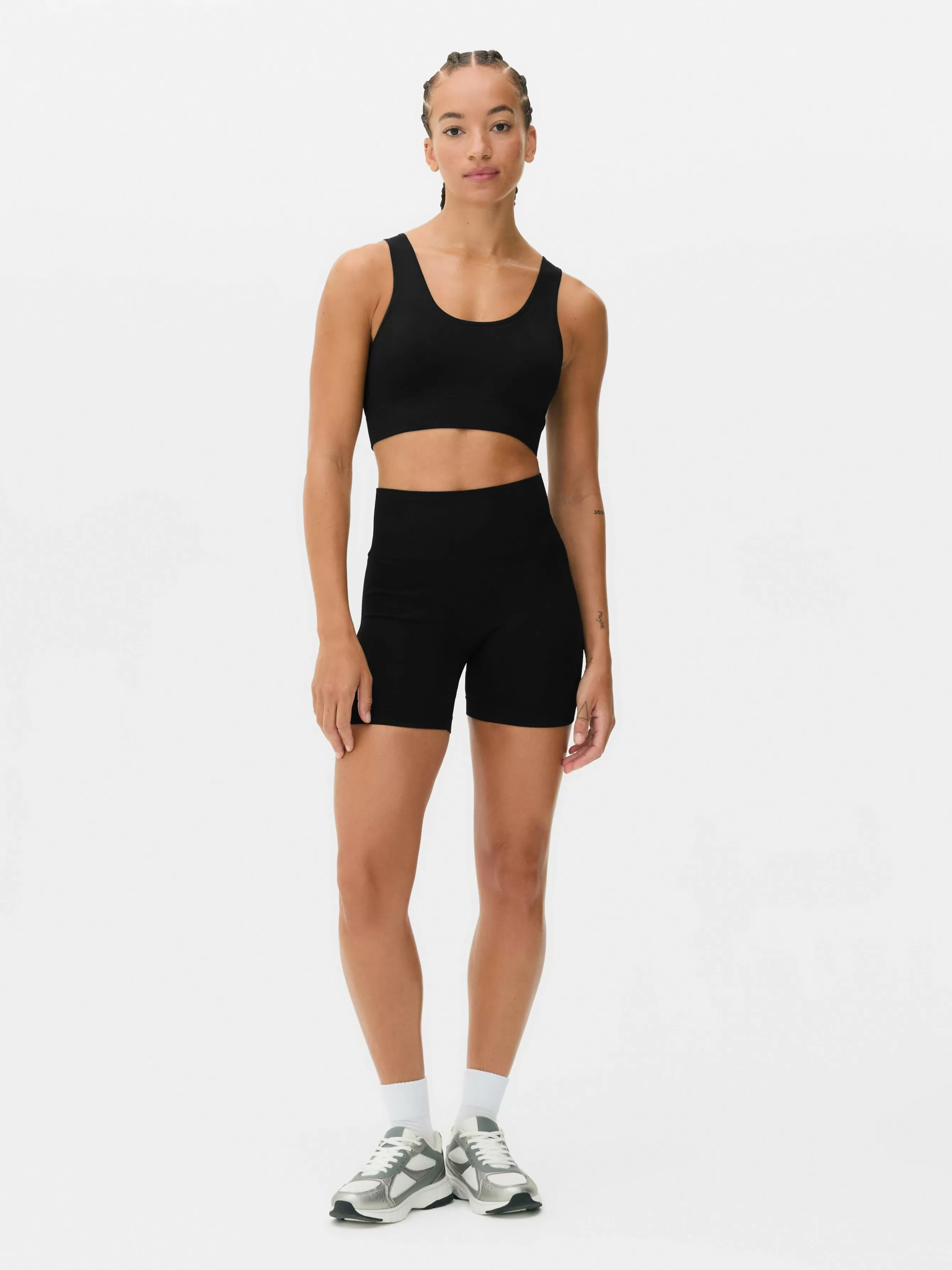 Clearance Primark Short De Sport Taille Haute Sans Couture Noir
