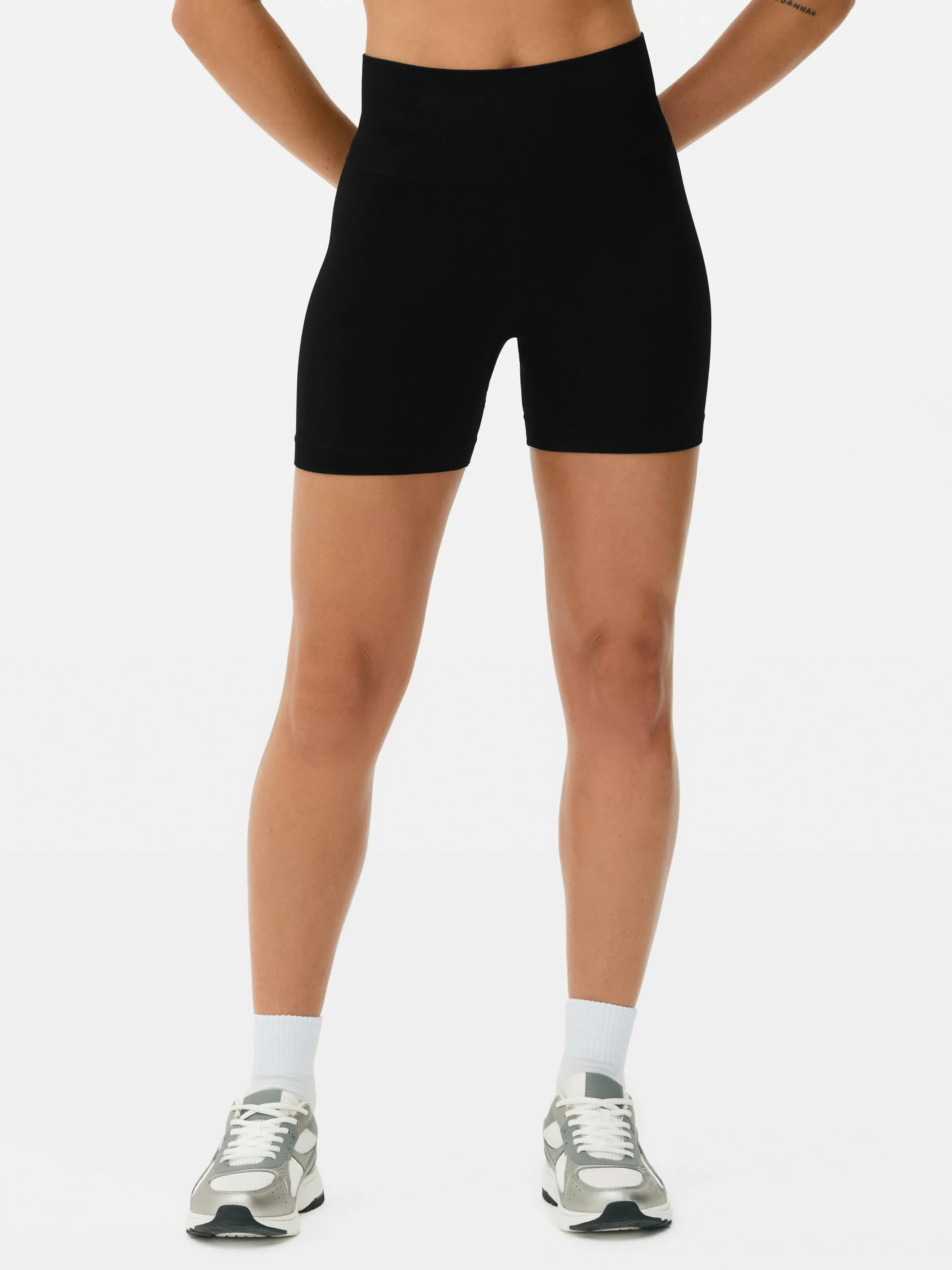 Clearance Primark Short De Sport Taille Haute Sans Couture Noir