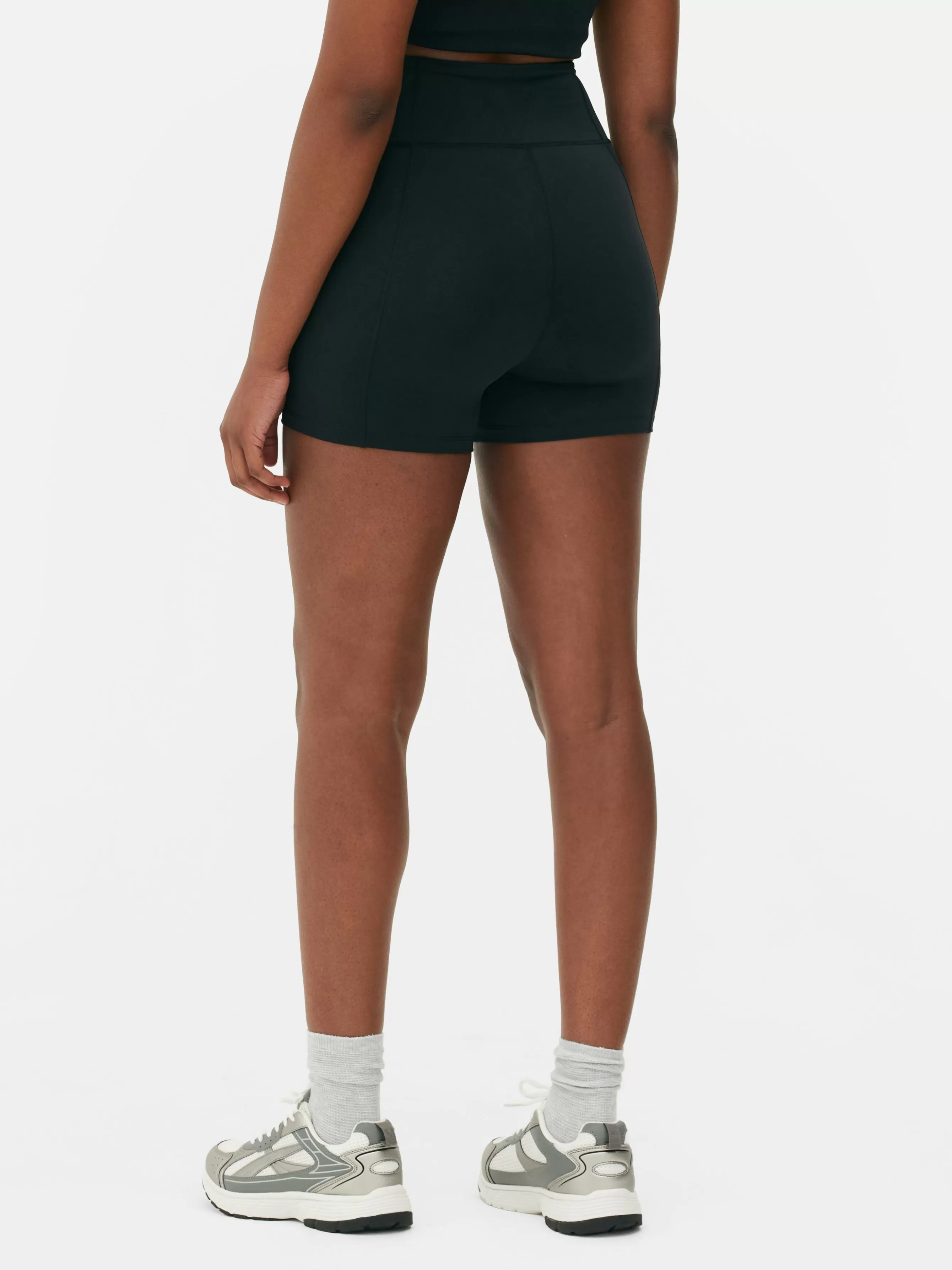 Discount Primark Short De Yoga Taille Haute En Tissu Ultra-doux Noir