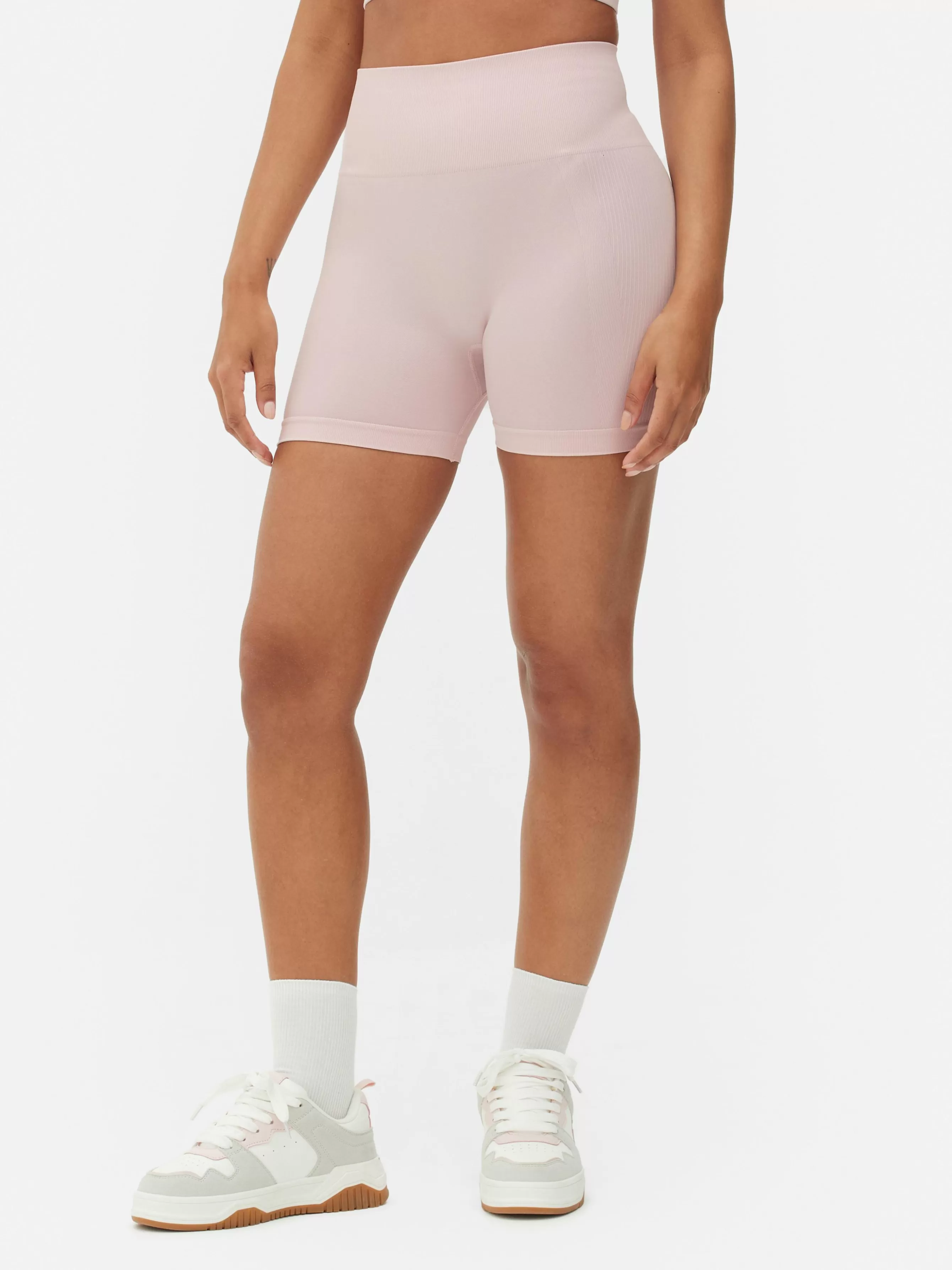 Hot Primark Short De Yoga Taille Haute Sans Coutures Rose clair
