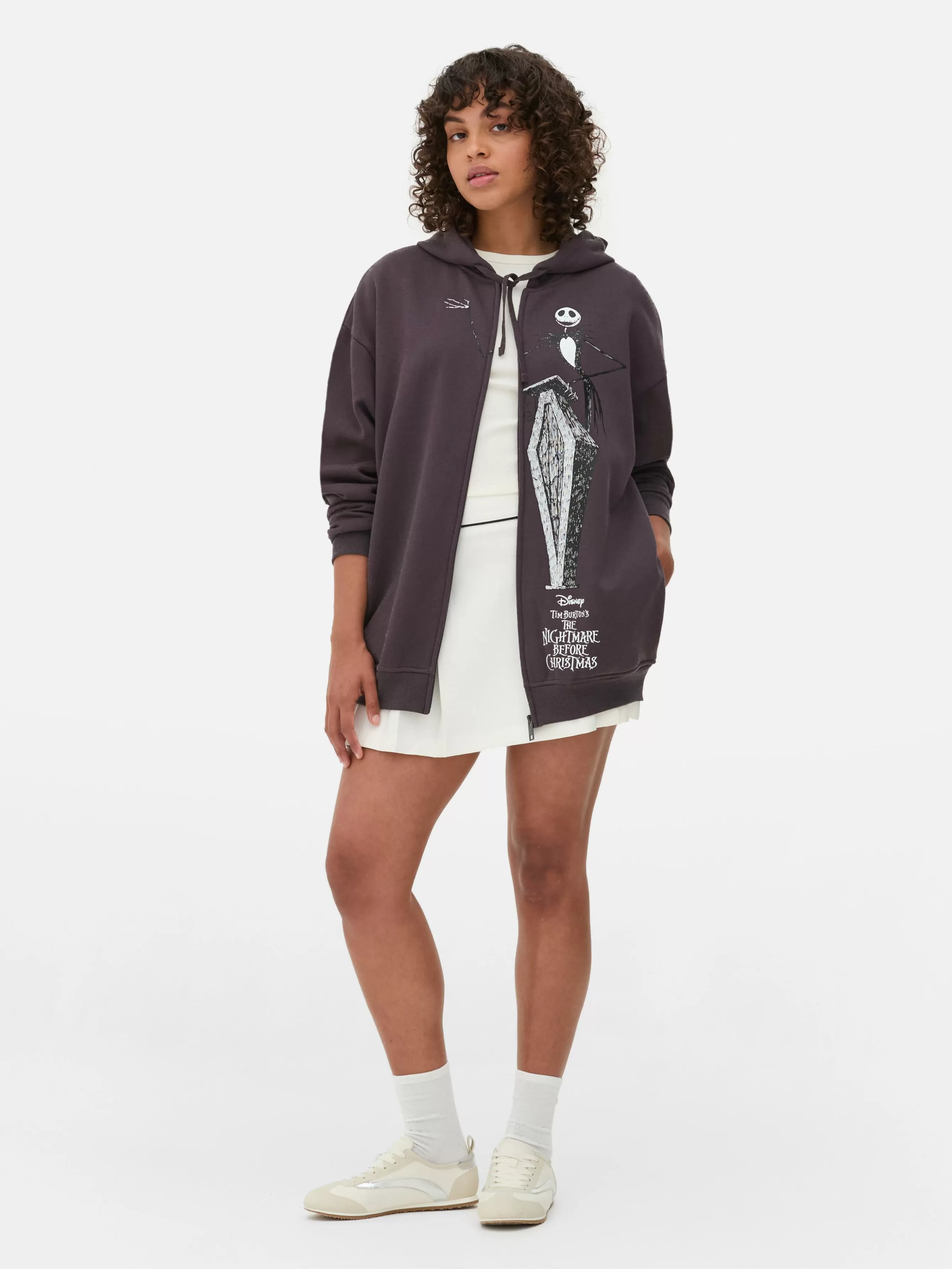 Cheap Primark Sweat à Capuche Zippé Disney L'Étrange Noël De Monsieur Jack De Tim Burton Anthracite