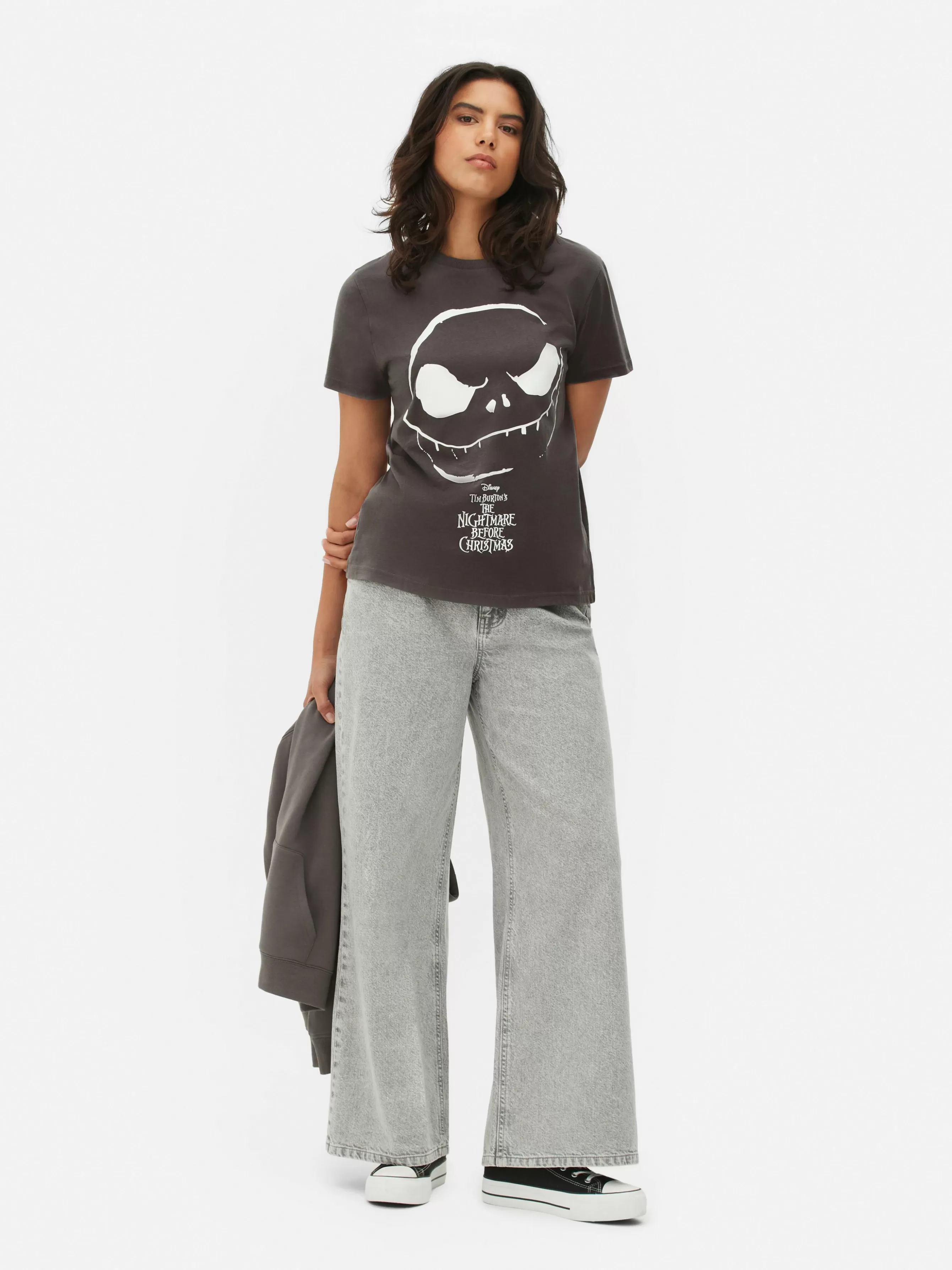 Clearance Primark T-shirt Disney L’Étrange Noël De Monsieur Jack De Tim Burton Anthracite