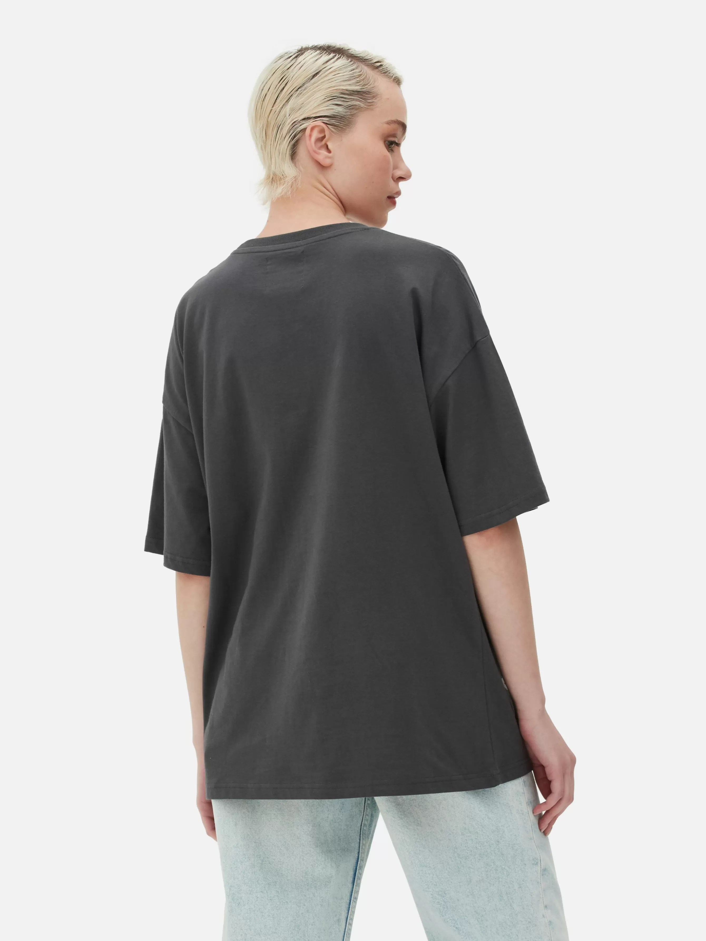 Fashion Primark T-shirt Oversize Disney L’Étrange Noël De Monsieur Jack De Tim Burton Anthracite