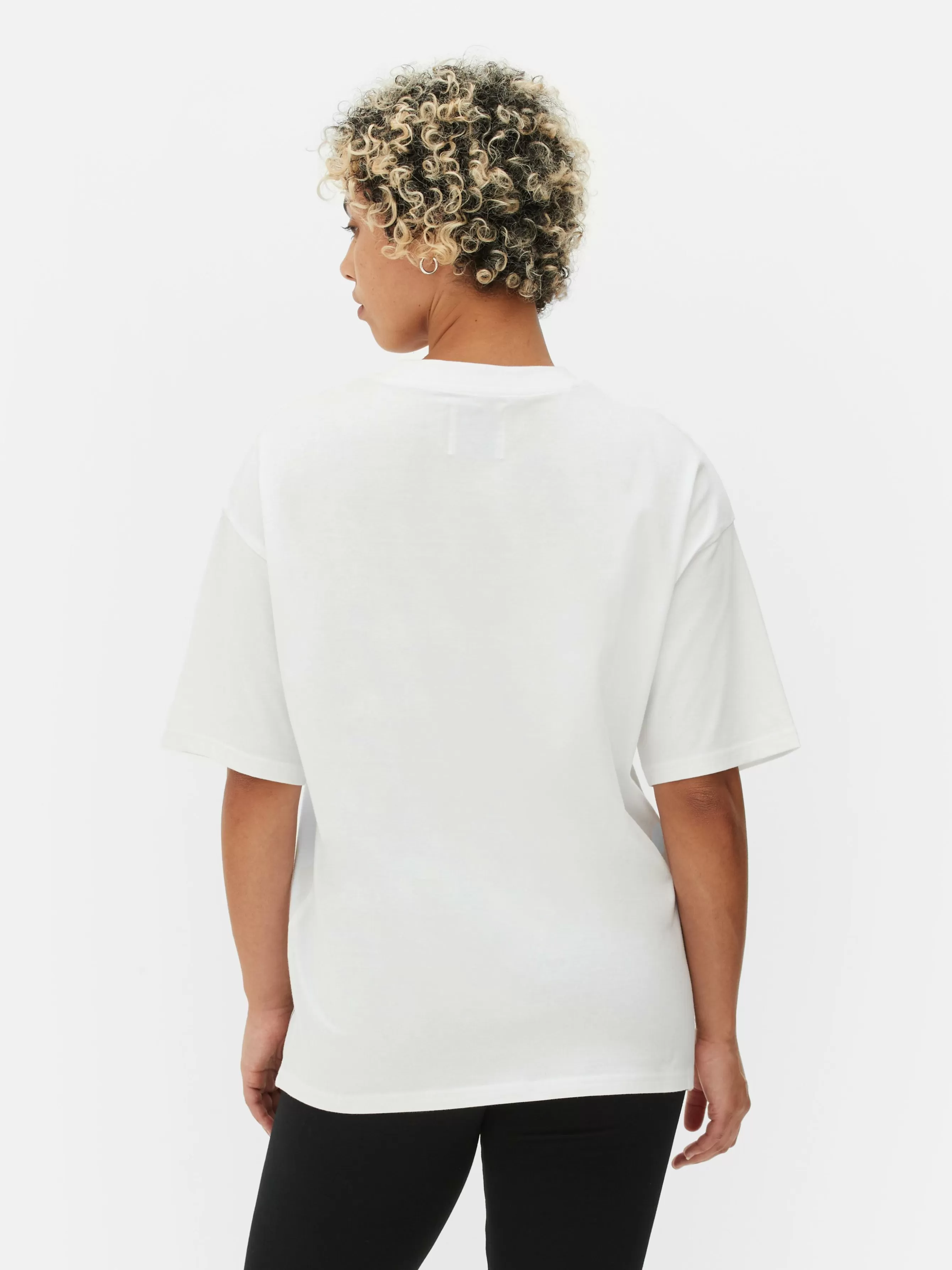 Sale Primark T-shirt Oversize Disney L’Étrange Noël De Monsieur Jack De Tim Burton Blanc